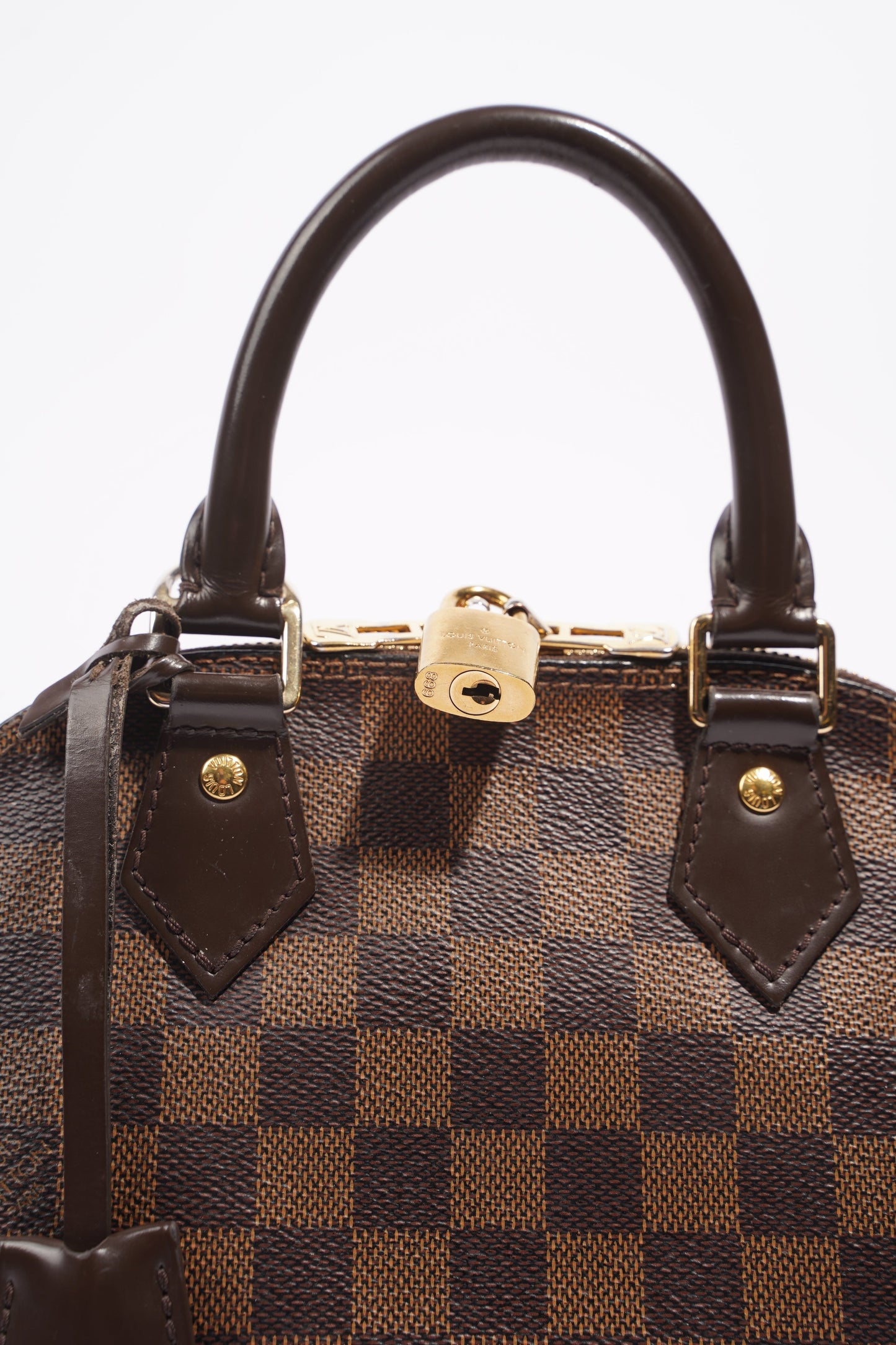 Louis Vuitton Womens Alma Damier Ebene BB