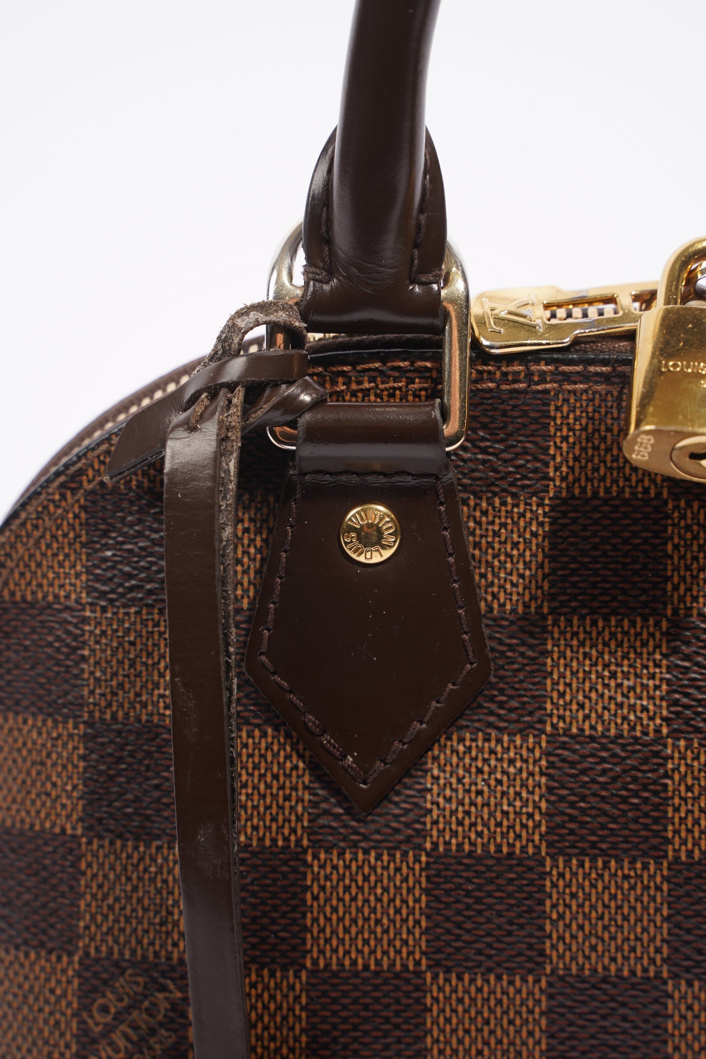 Louis Vuitton Womens Alma Damier Ebene BB