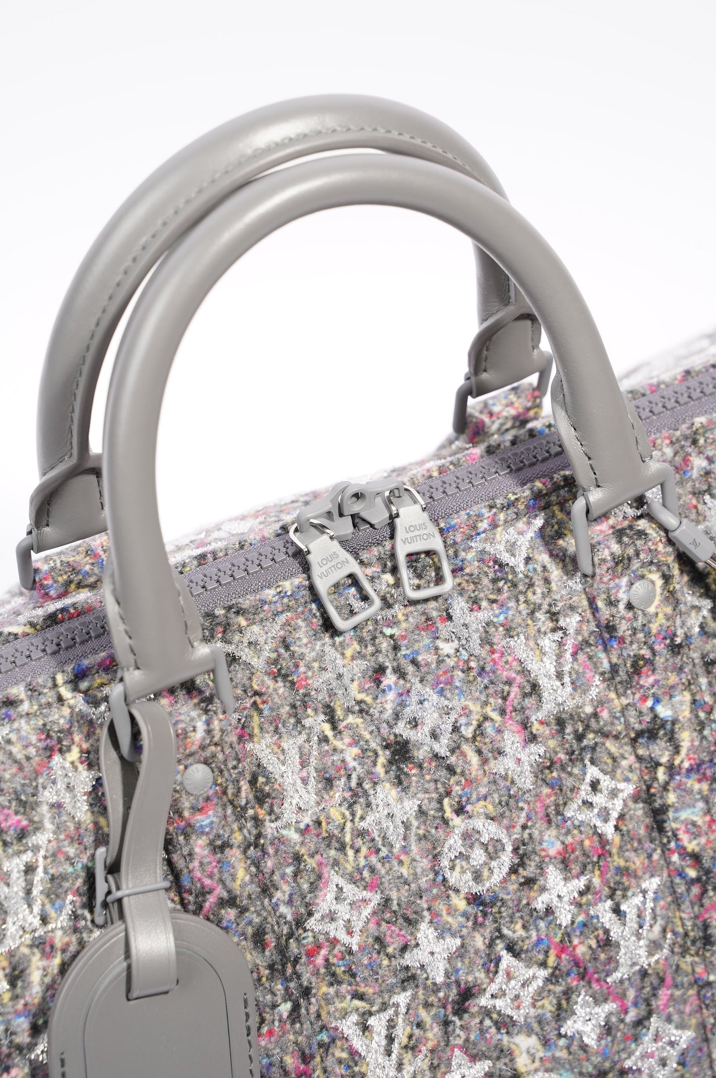 Louis Vuitton Womens Keepall Bandouliere Multicolour Wool Monogram 50