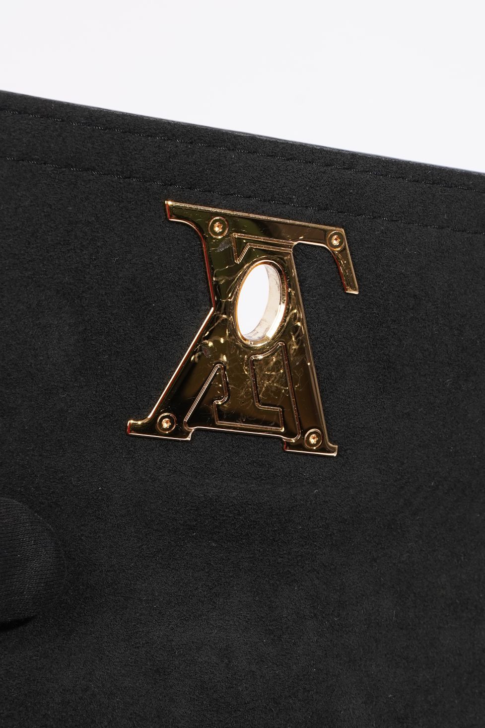 Louis Vuitton Womens Lockme Tender Black / White Leather