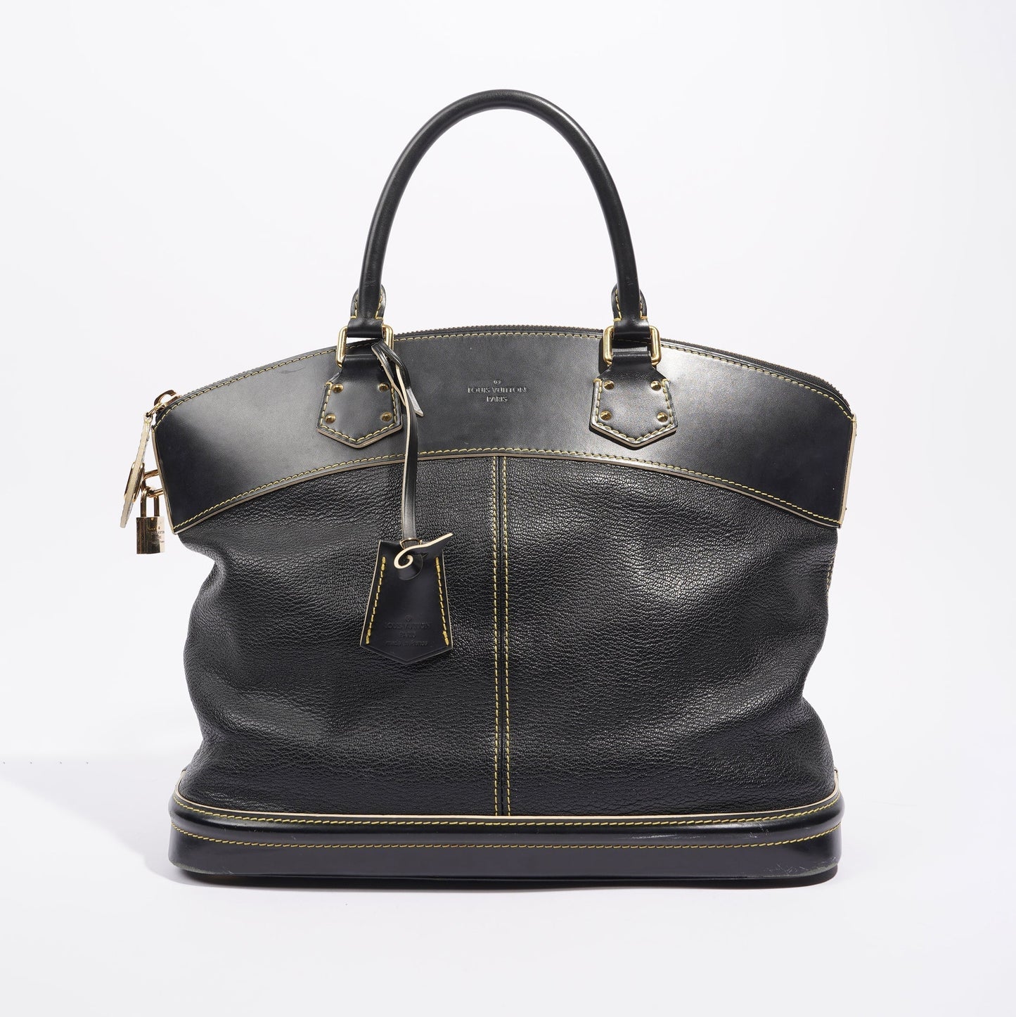 Louis Vuitton Womens Vintage Suhali Lockit Bag Black MM