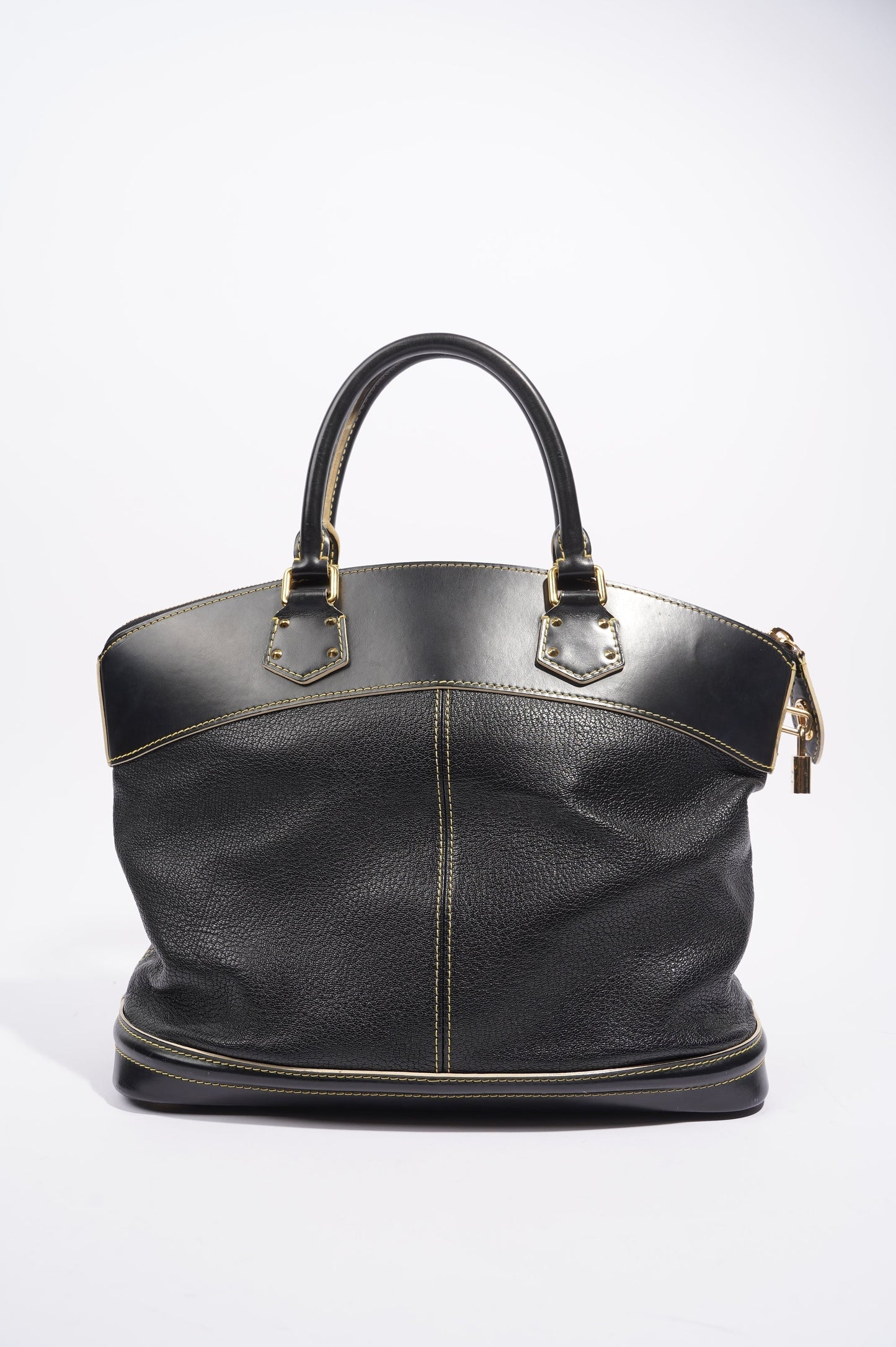 Louis Vuitton Womens Vintage Suhali Lockit Bag Black MM