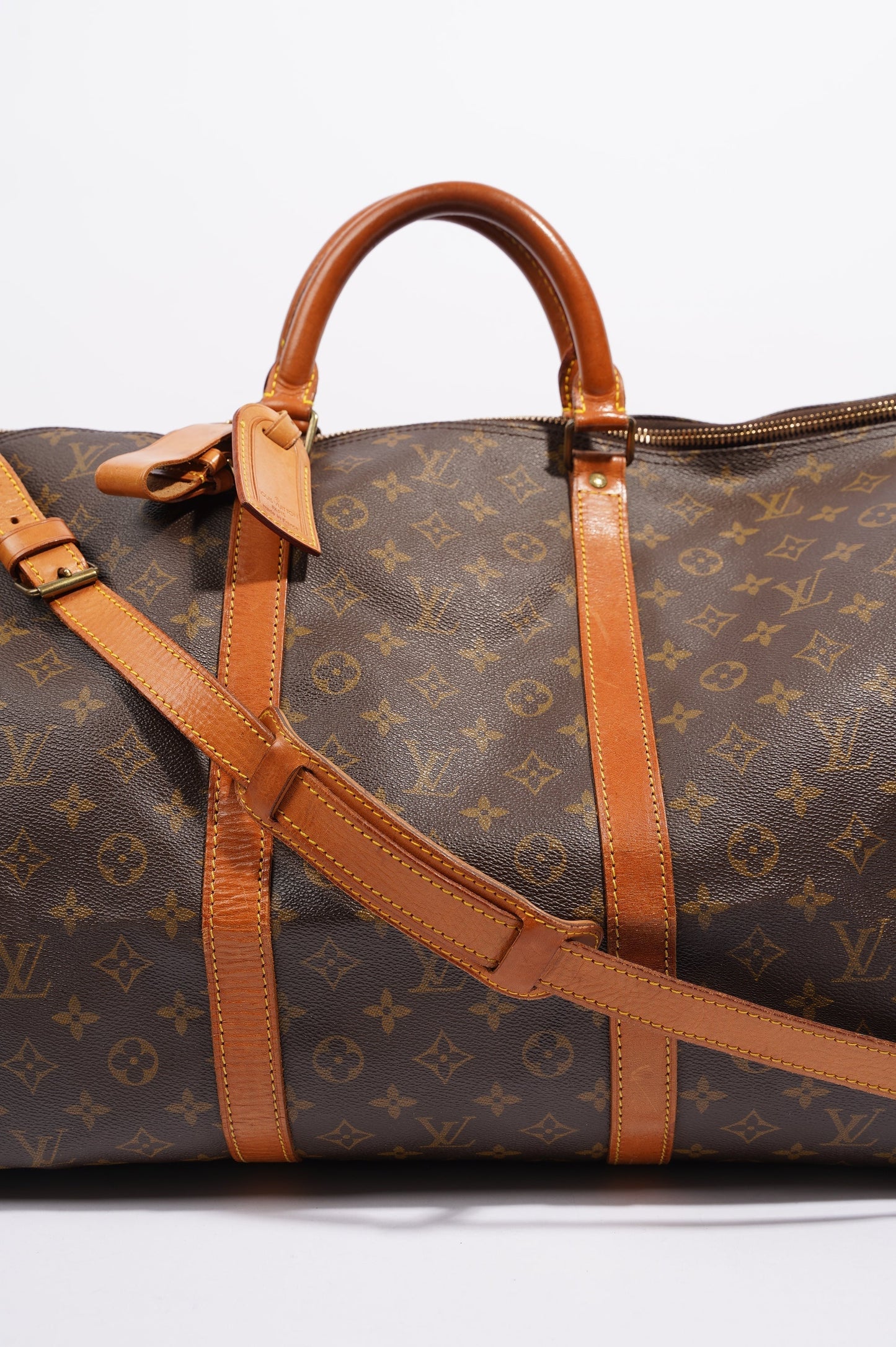 Louis Vuitton Womens Vintage Keepall Bandouliere Monogram 60