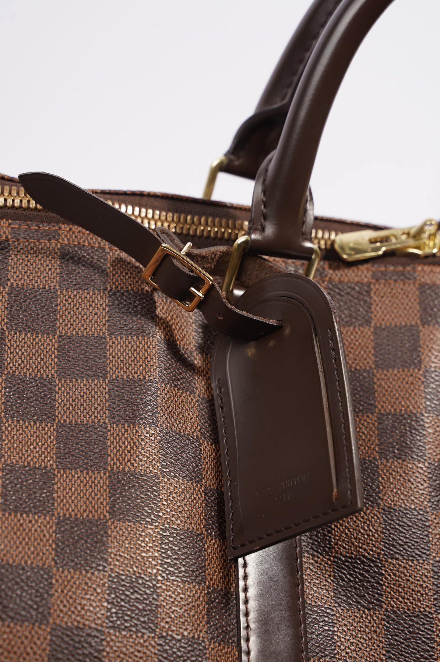 Louis Vuitton Womens Keepall Bandouliere Damier Ebene 55