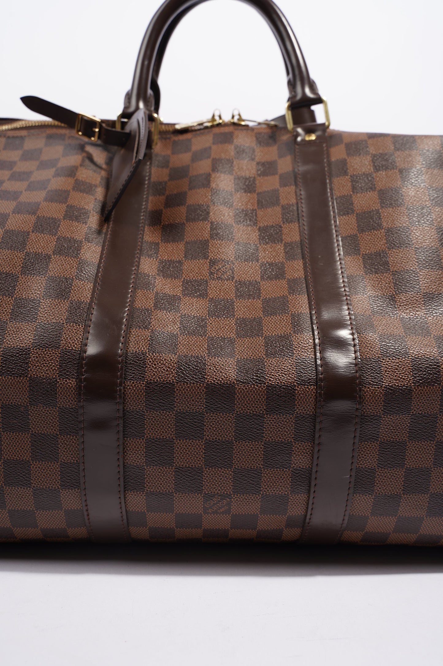 Louis Vuitton Womens Keepall Bandouliere Damier Ebene 55
