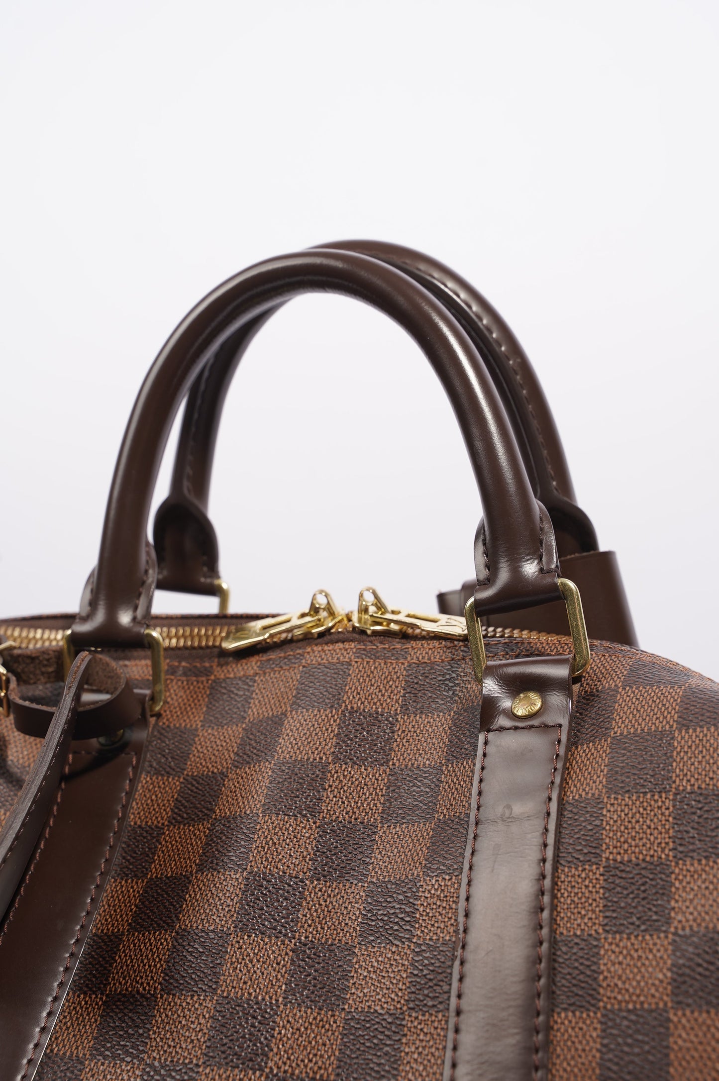 Louis Vuitton Womens Keepall Bandouliere Damier Ebene 55