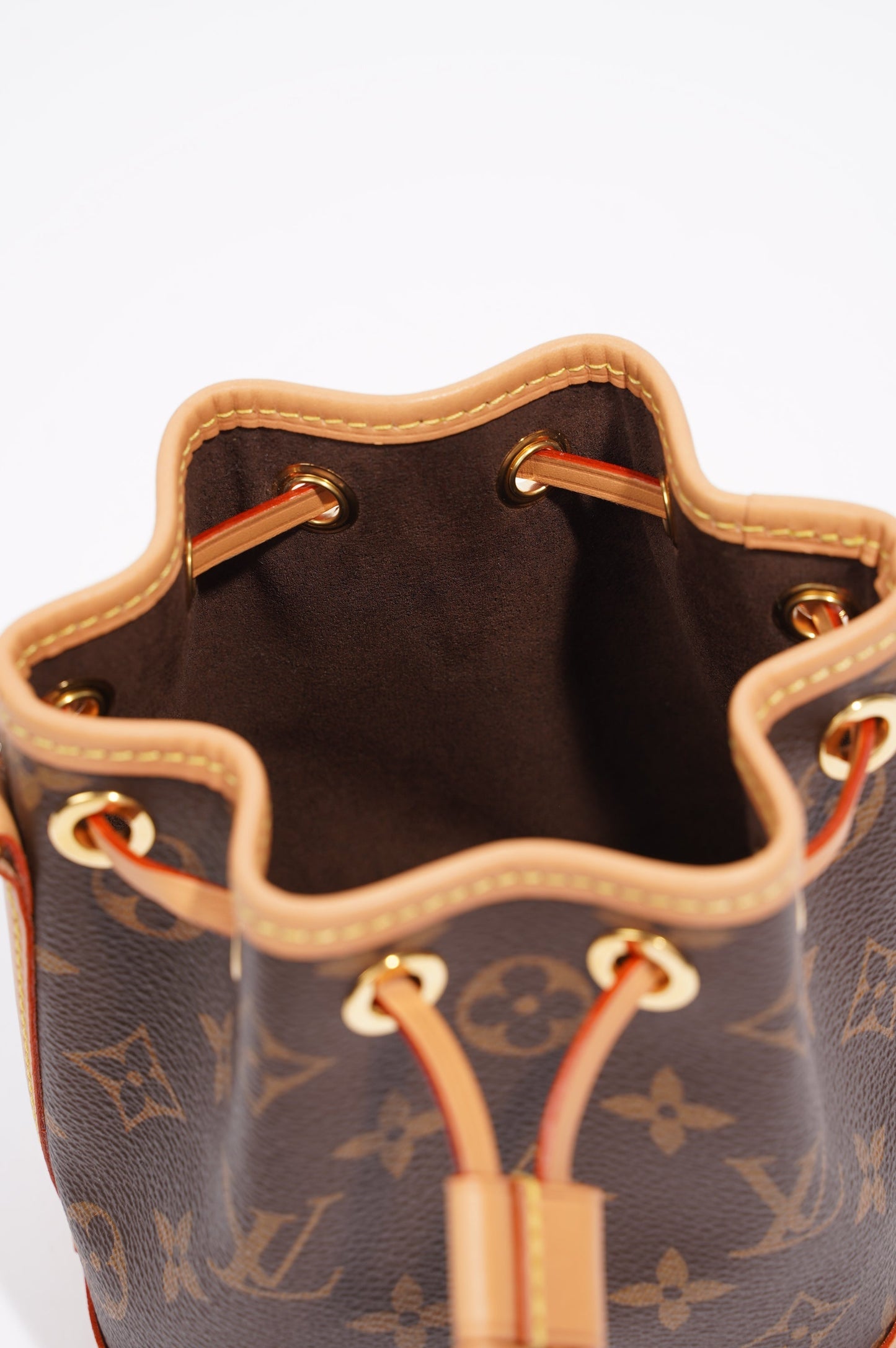Louis Vuitton Womens Nano Noe Bag Monogram Canvas