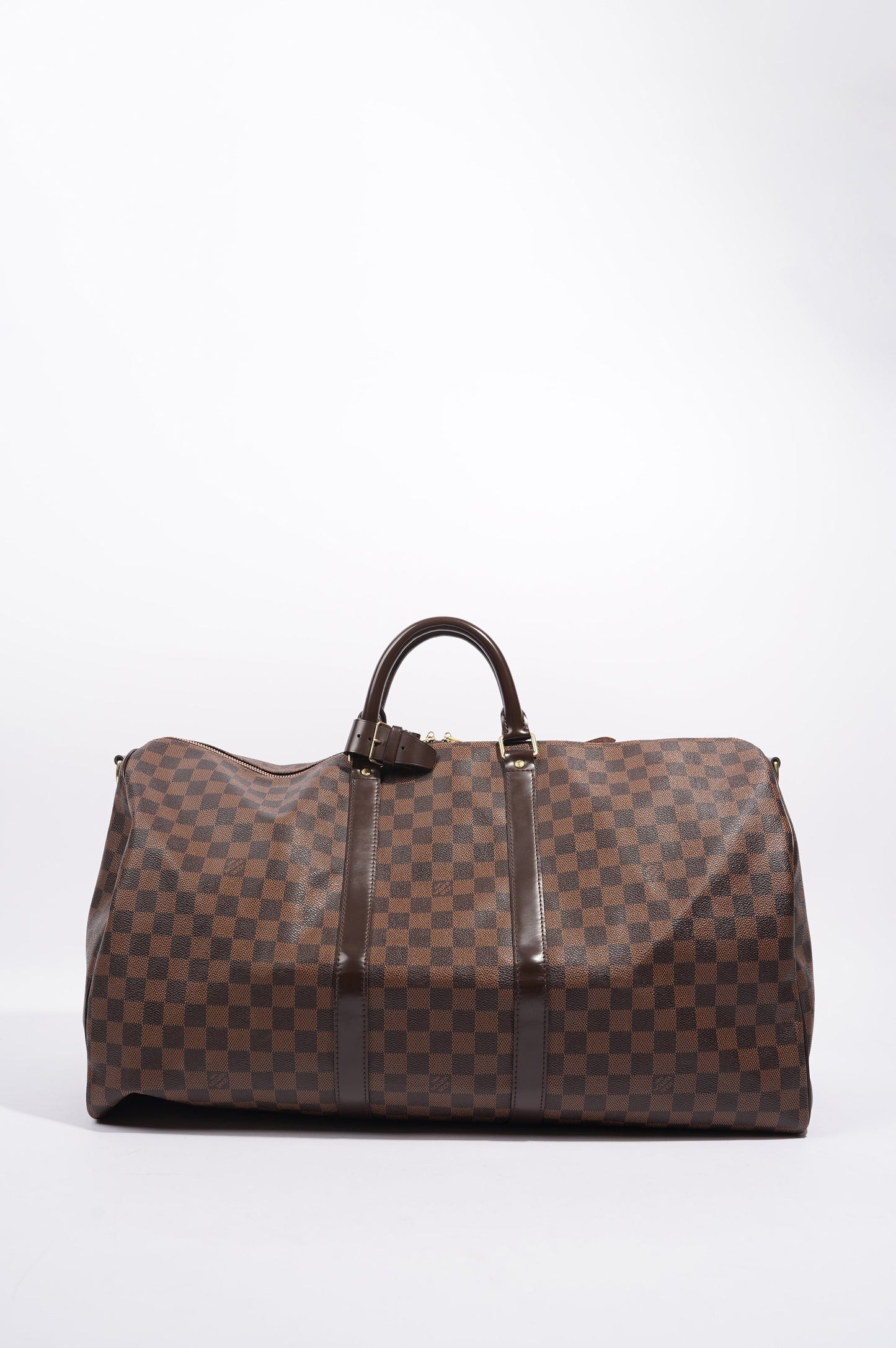 Louis Vuitton Womens Keepall Bandouliere Damier Ebene 55