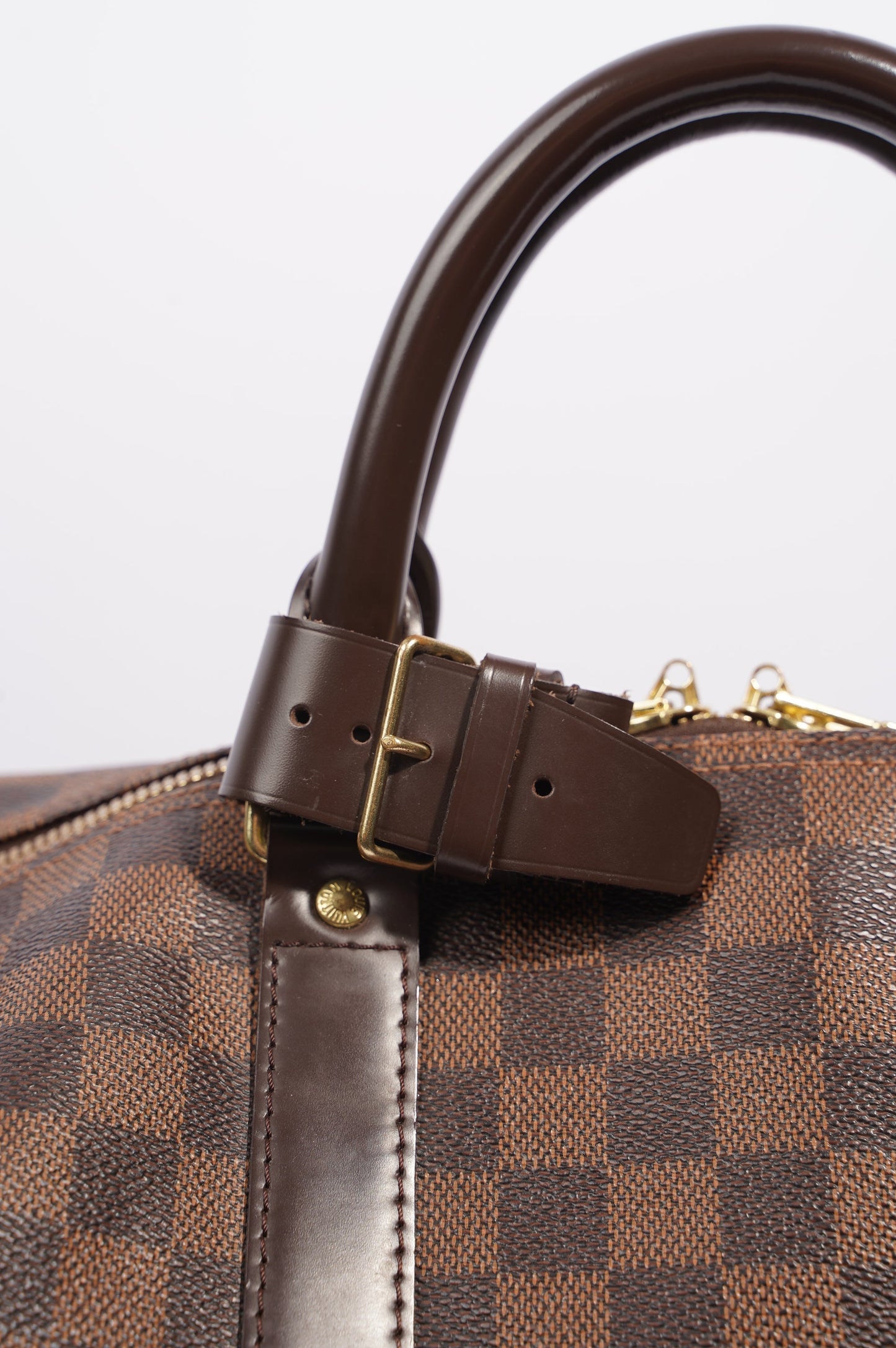 Louis Vuitton Womens Keepall Bandouliere Damier Ebene 55