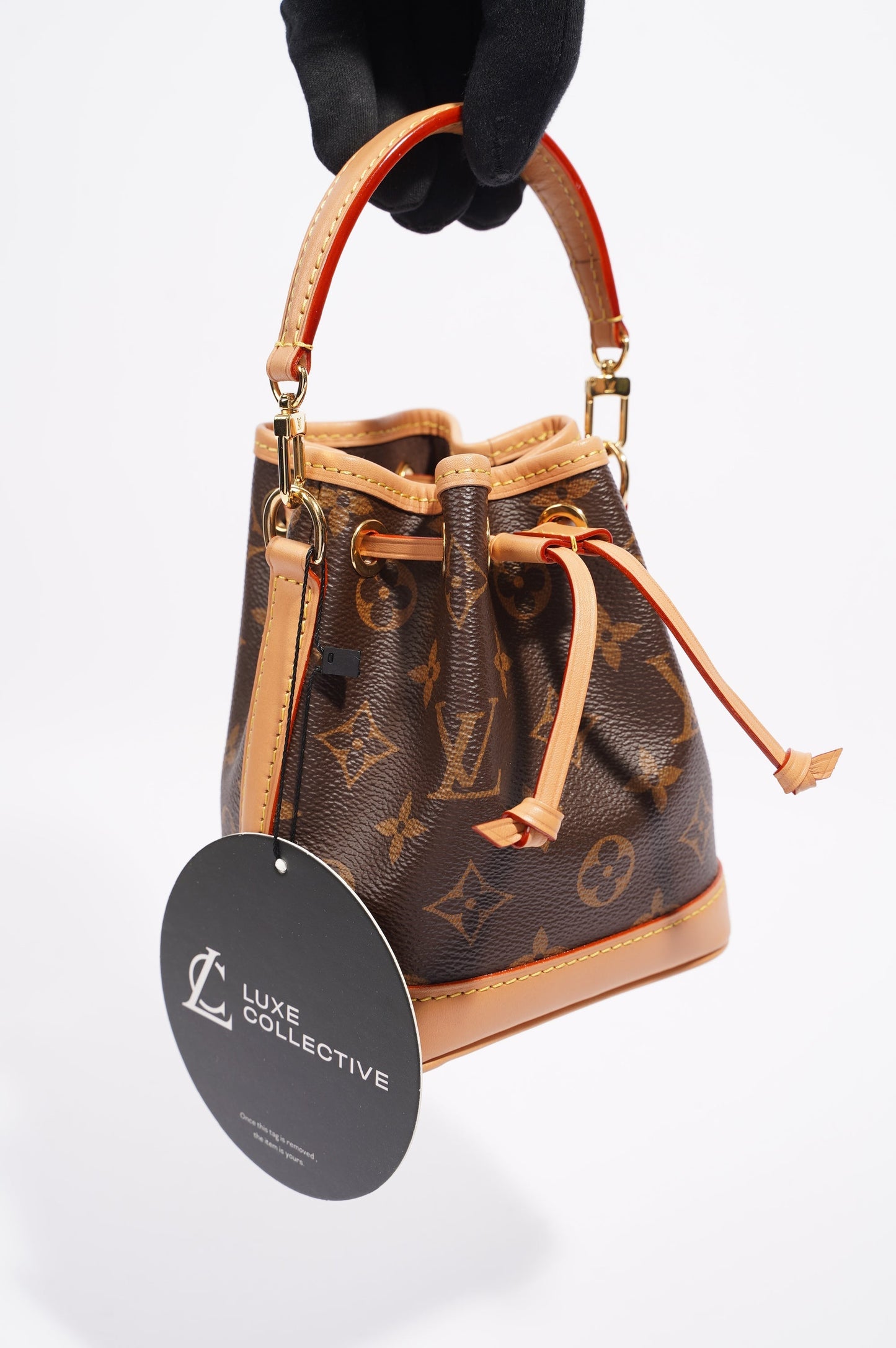 Louis Vuitton Womens Nano Noe Bag Monogram Canvas