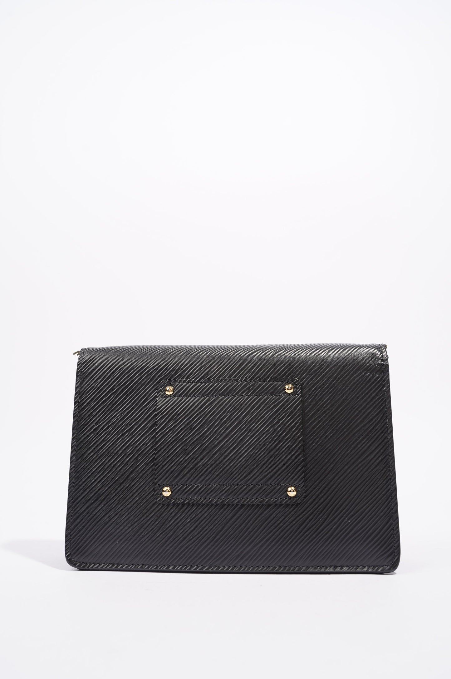 Louis Vuitton Womens Twist Chain Pouch Black Epi Leather