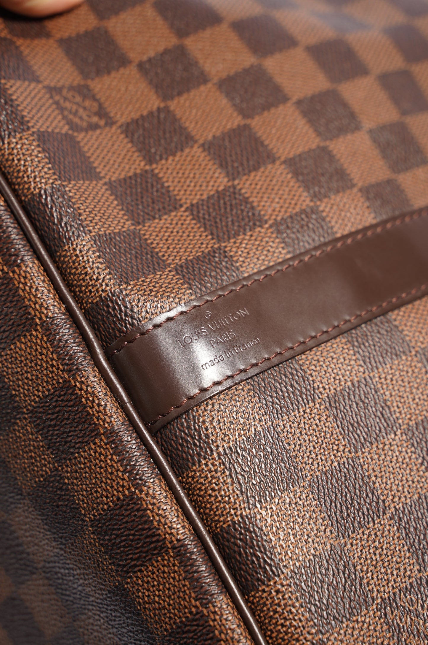 Louis Vuitton Womens Keepall Bandouliere Damier Ebene 55