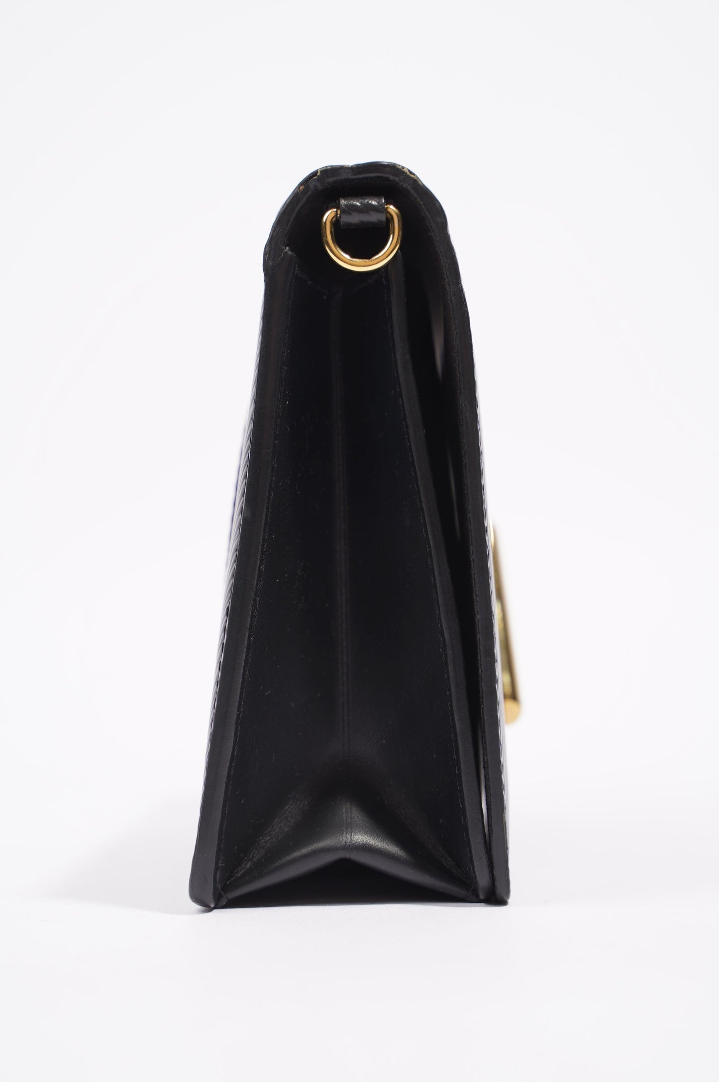 Louis Vuitton Womens Twist Chain Pouch Black Epi Leather
