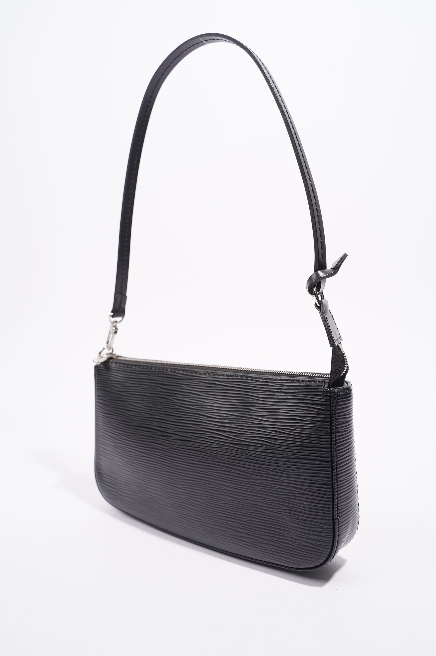 Louis Vuitton Womens Pochette Accessoires Black Epi Leather