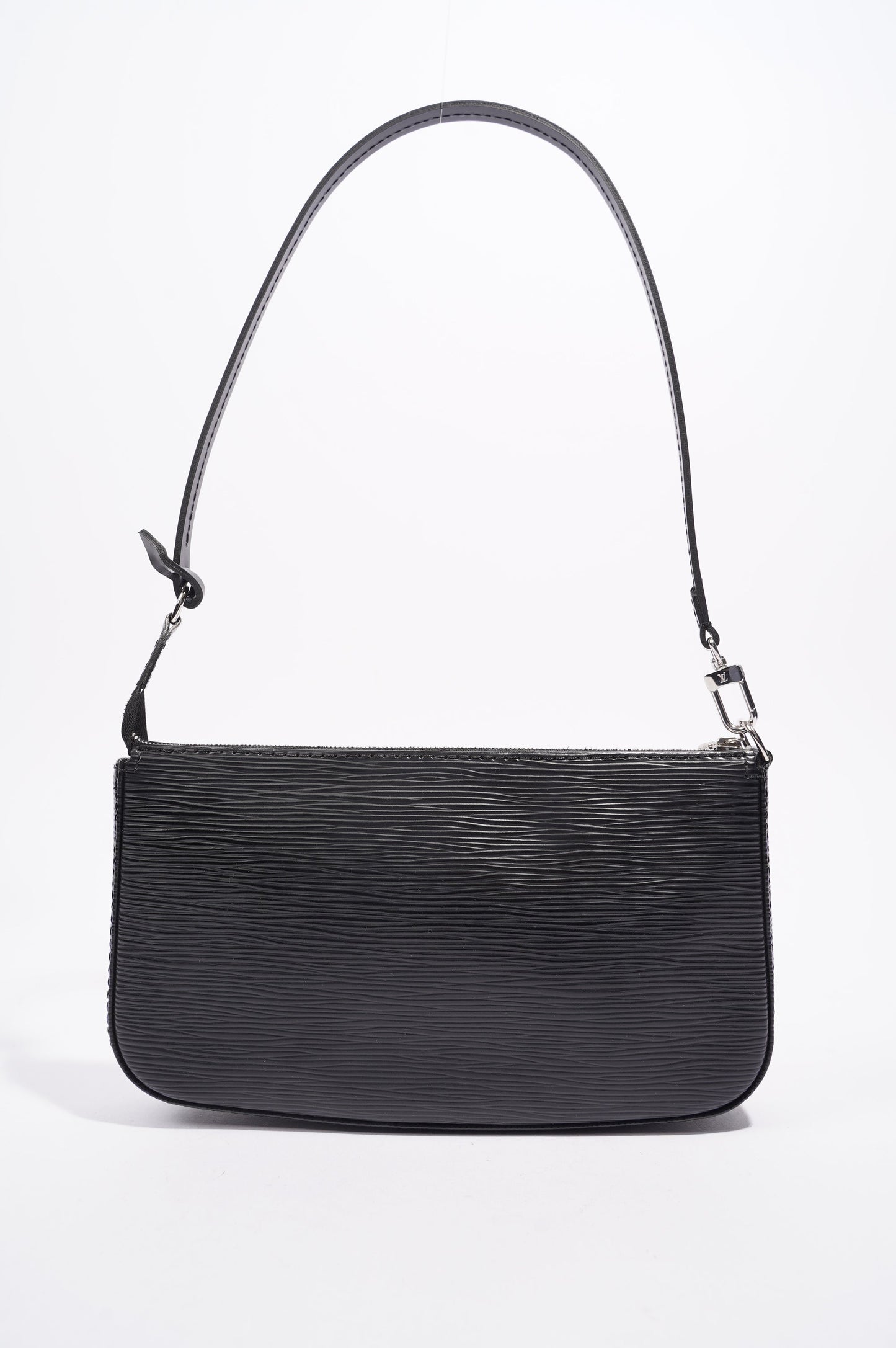 Louis Vuitton Womens Pochette Accessoires Black Epi Leather