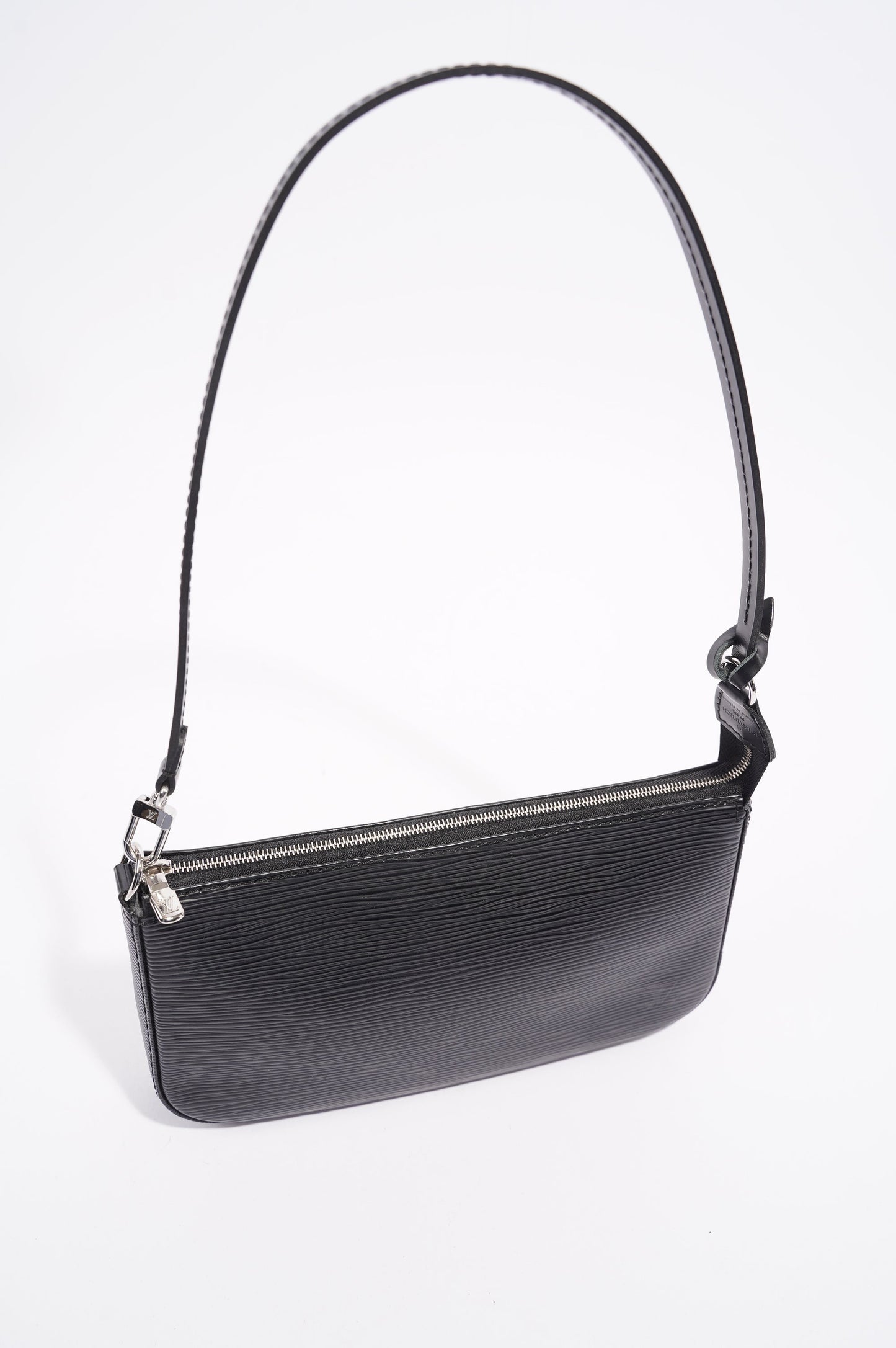 Louis Vuitton Womens Pochette Accessoires Black Epi Leather