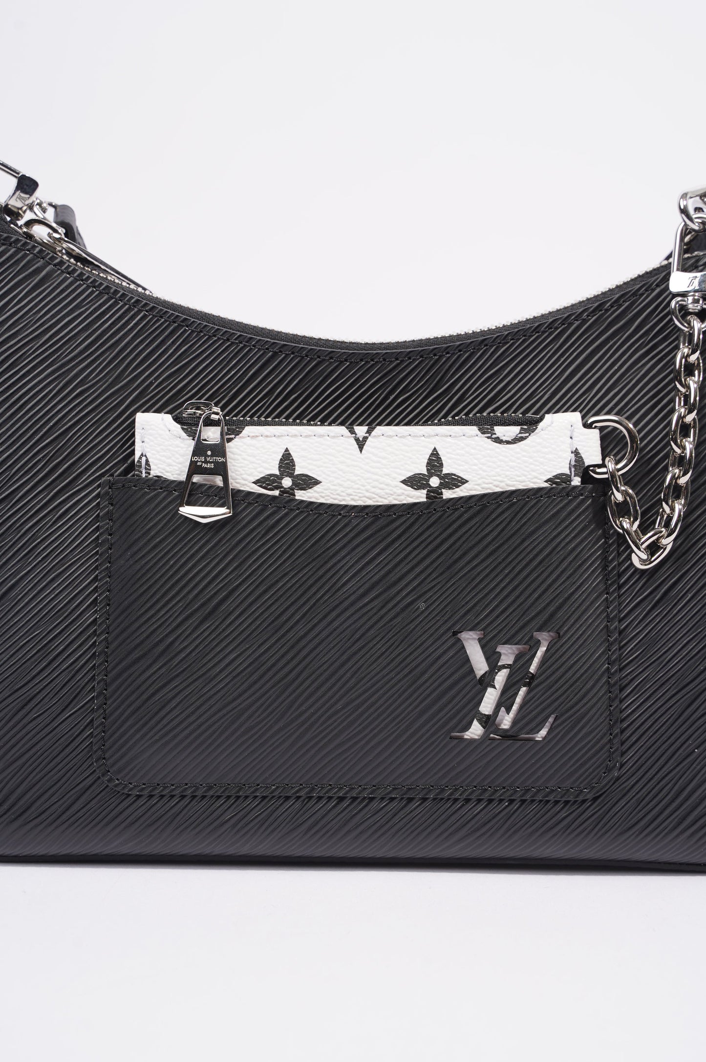 Louis Vuitton Womens Marelle Bag Black Epi Leather