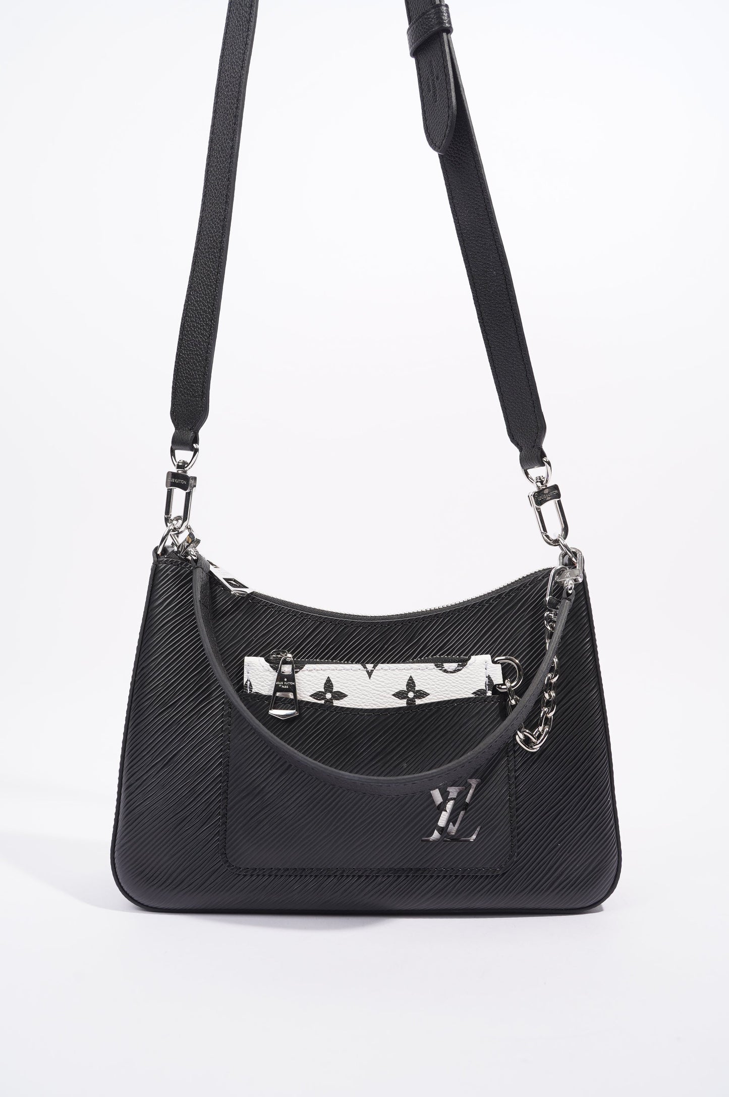 Louis Vuitton Womens Marelle Bag Black Epi Leather