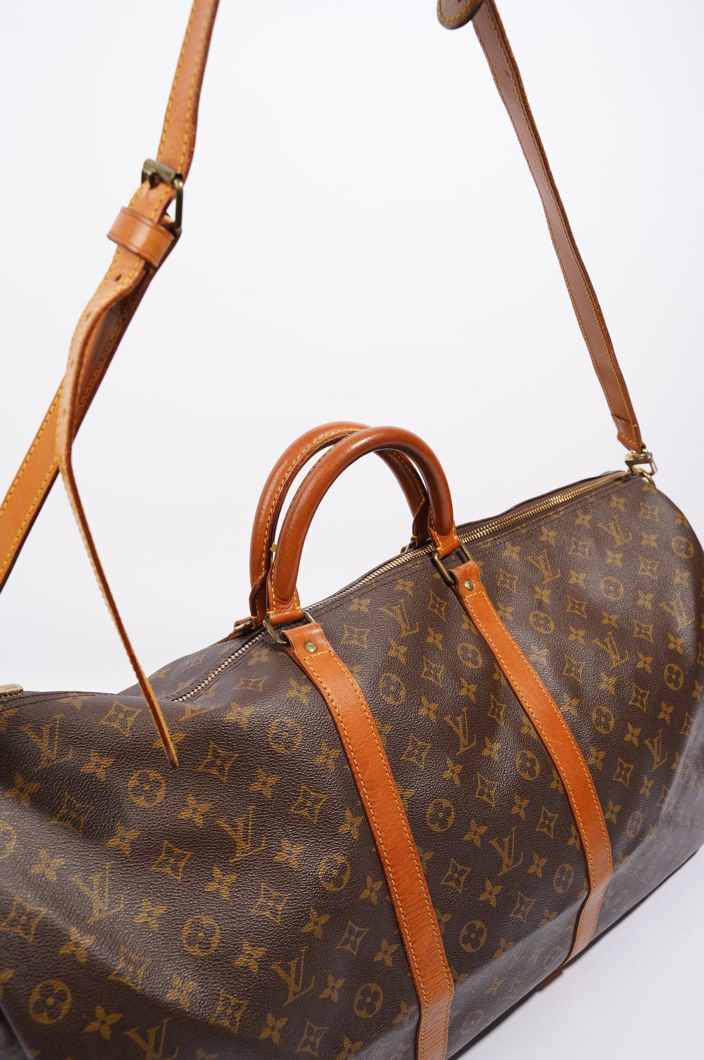 Louis Vuitton Womens Vintage Keepall Bandouliere Monogram 60
