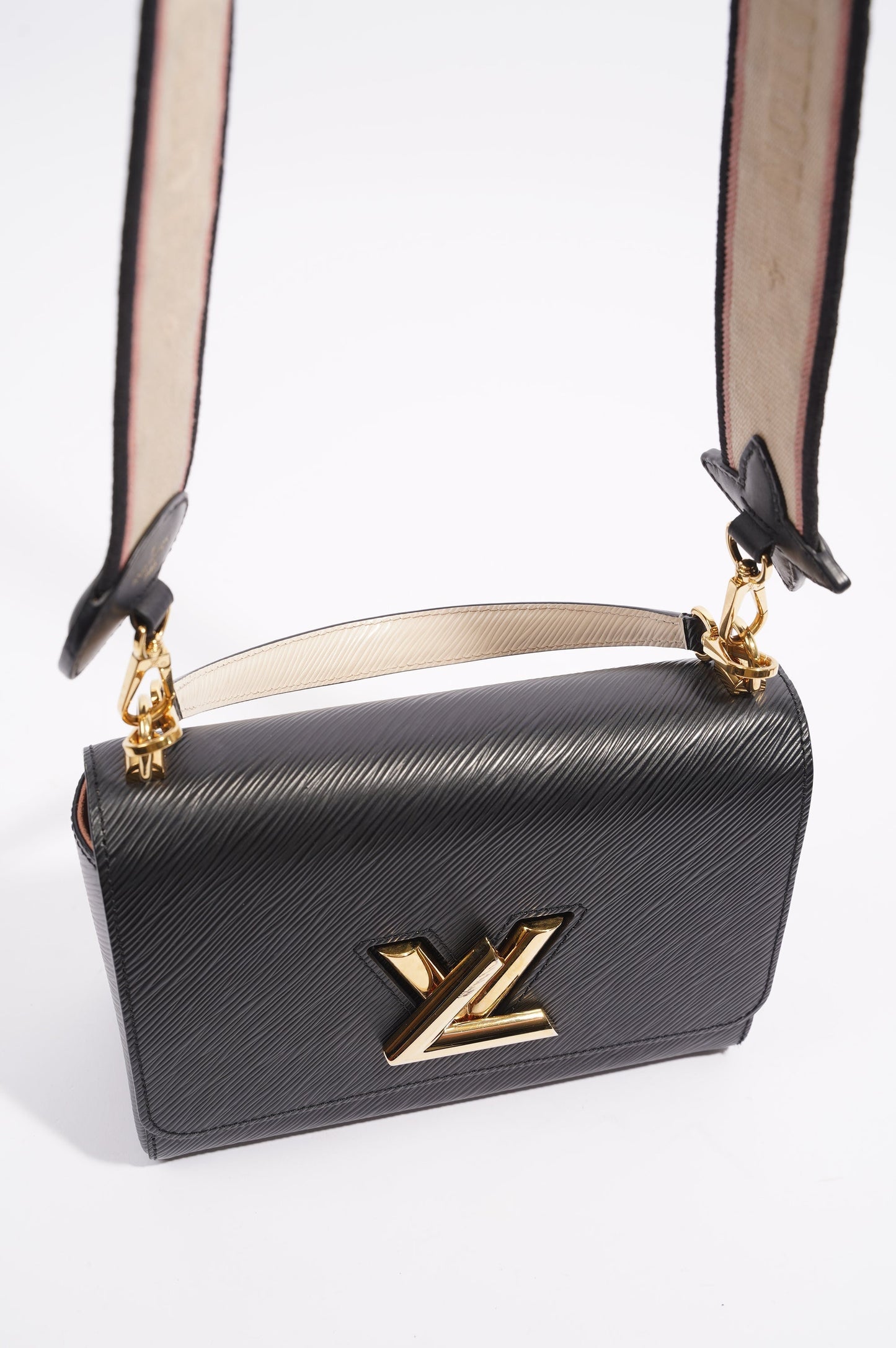 Louis Vuitton Womens Twist Black Epi Leather