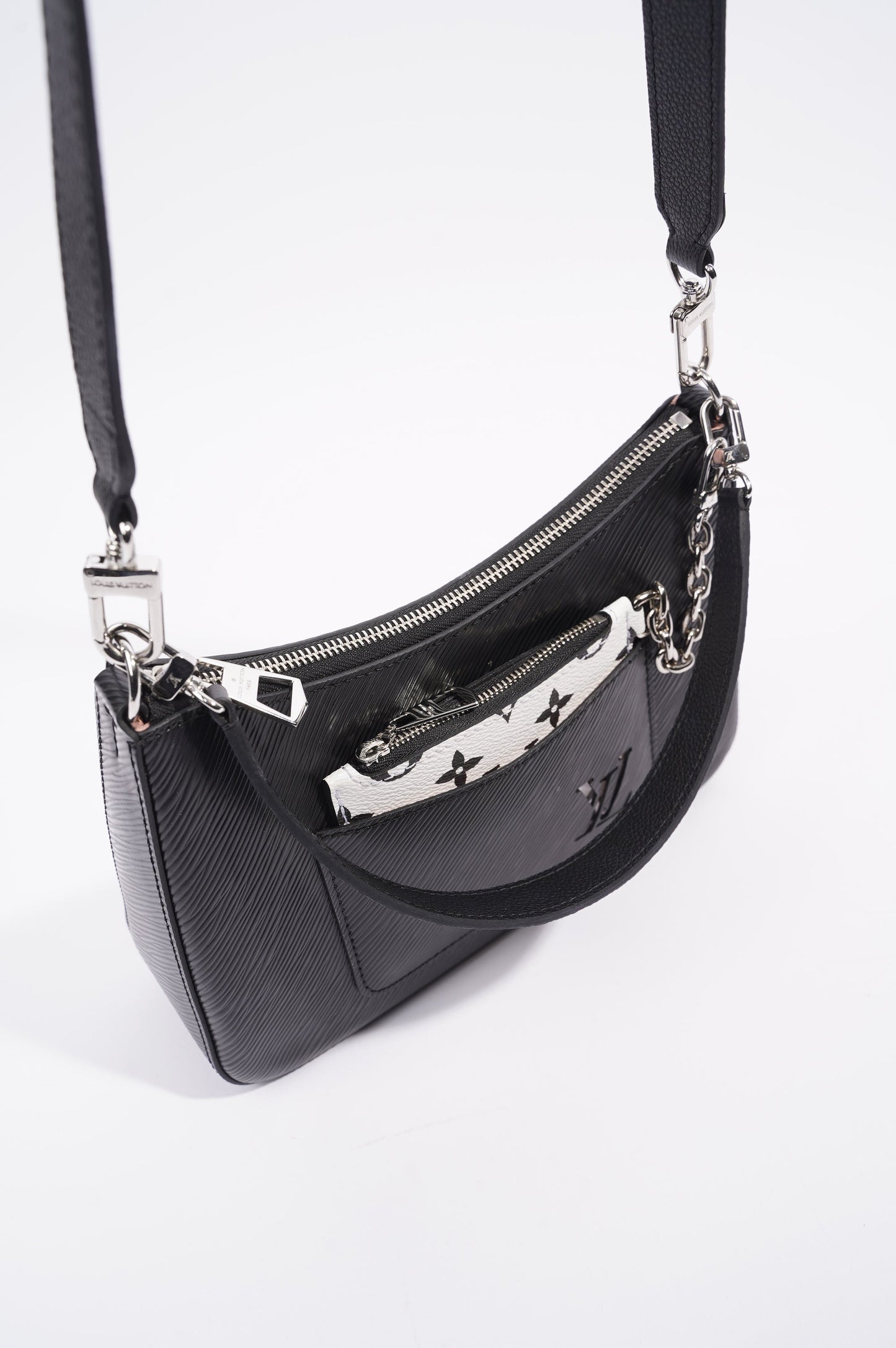 Louis Vuitton Womens Marelle Bag Black Epi Leather