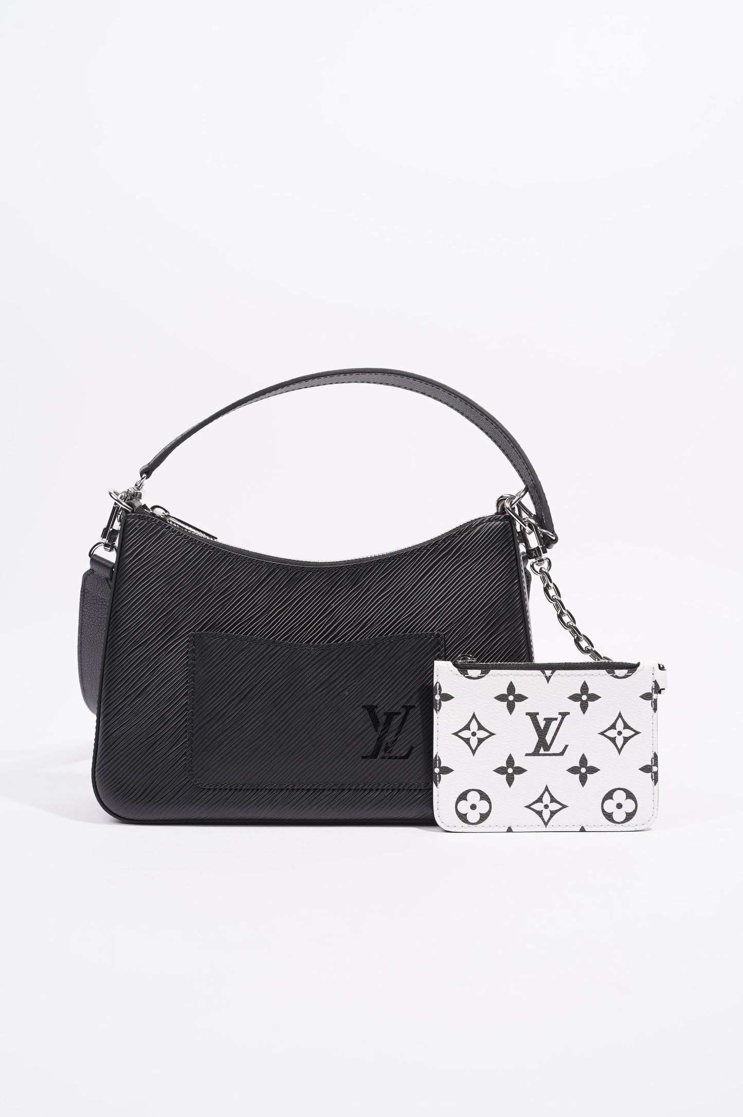 Louis Vuitton Womens Marelle Bag Black Epi Leather