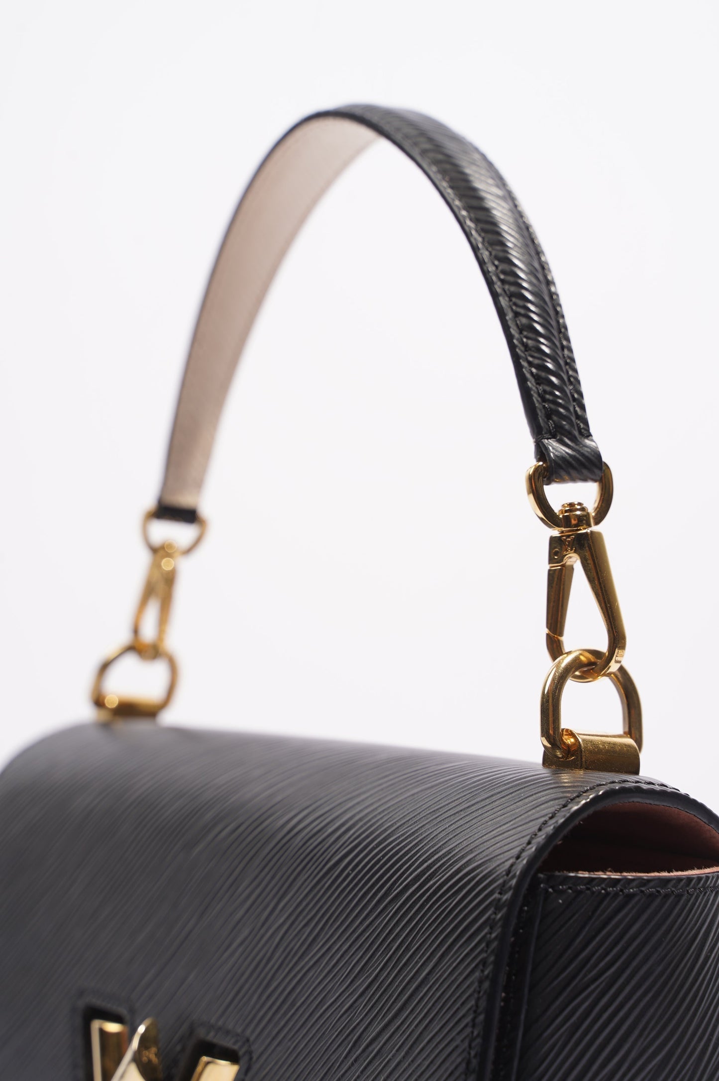 Louis Vuitton Womens Twist Black Epi Leather