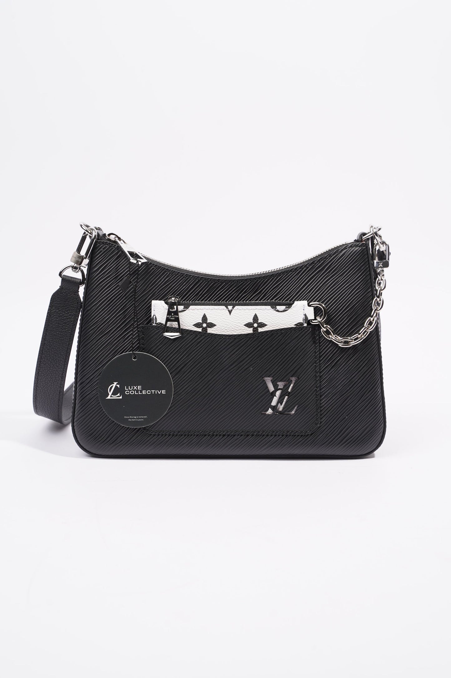 Louis Vuitton Womens Marelle Bag Black Epi Leather