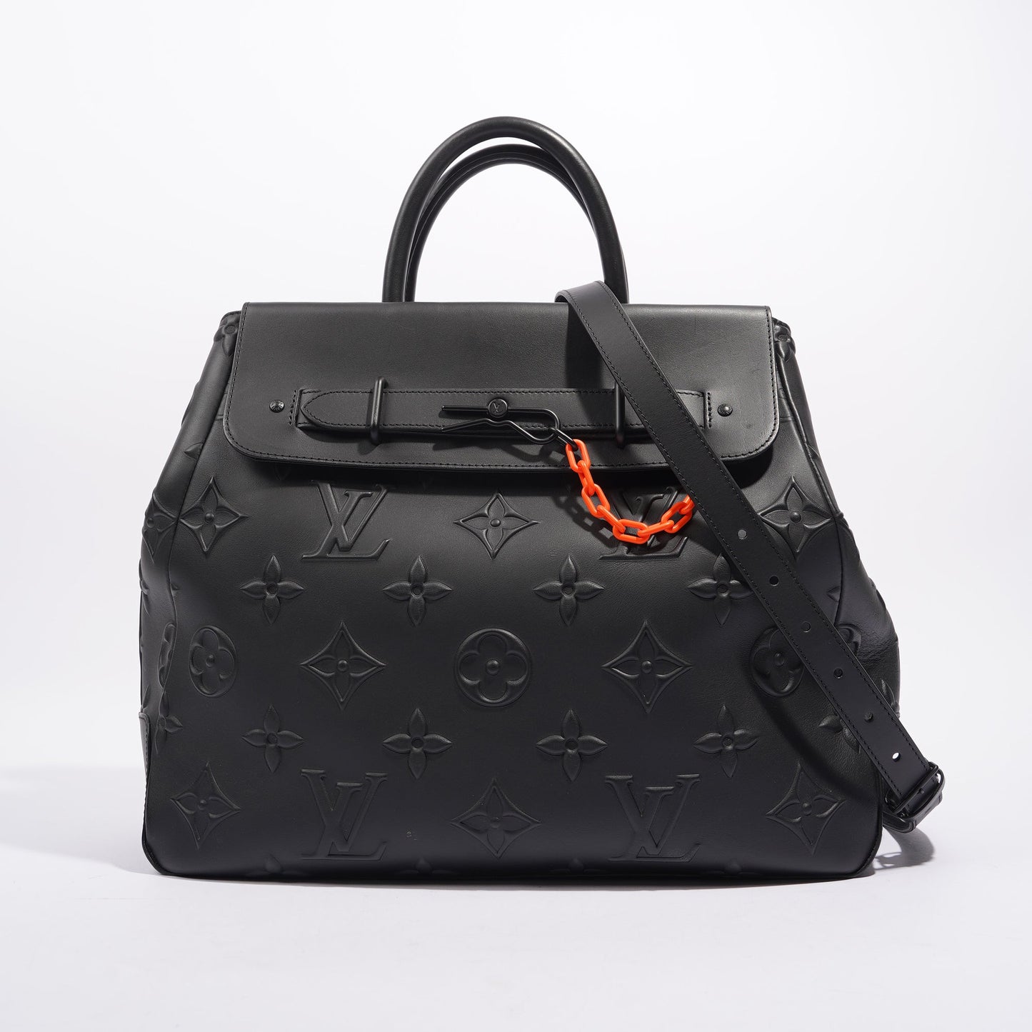 Louis Vuitton Womens Steamer Tote Black