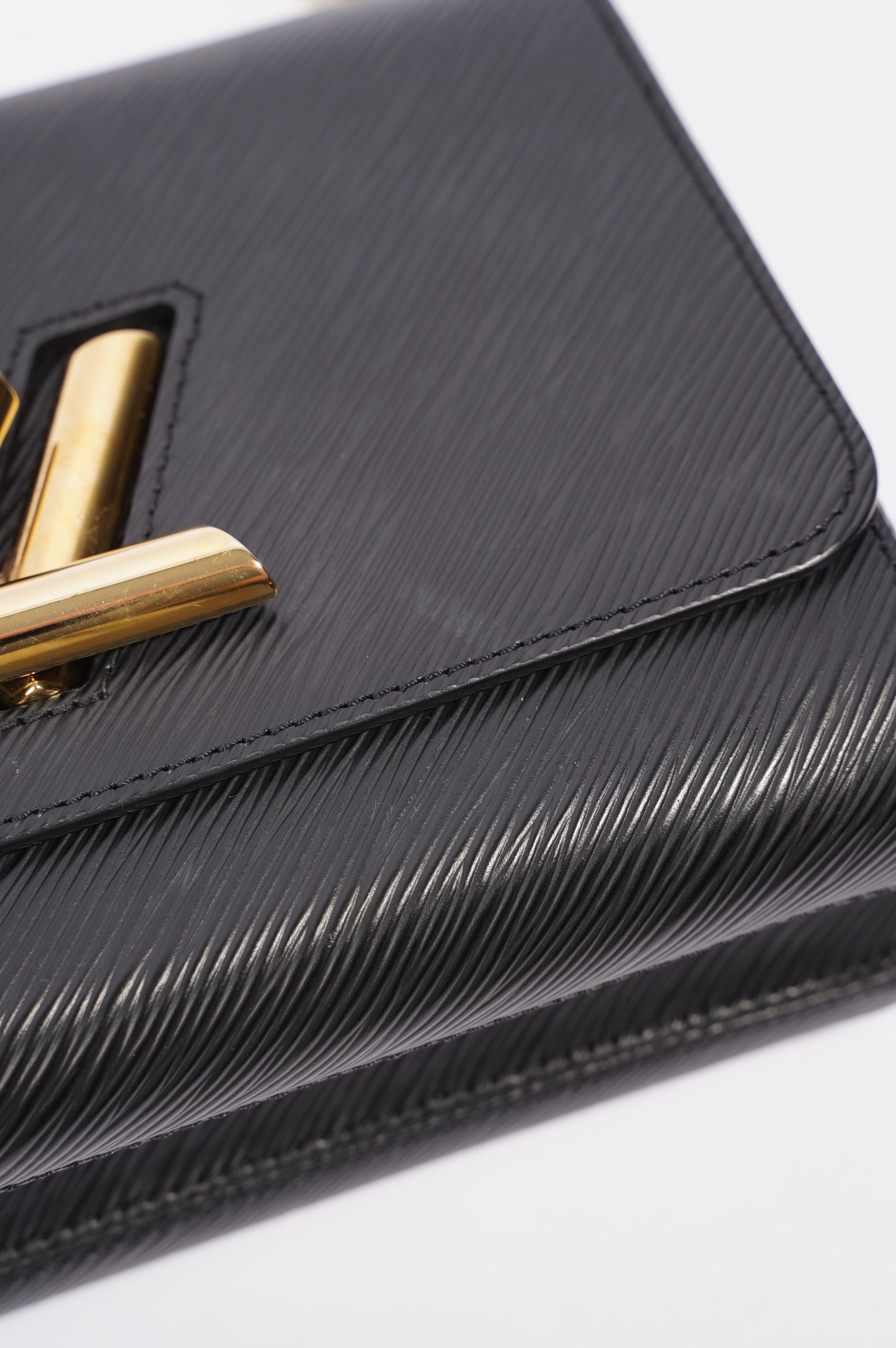 Louis Vuitton Womens Twist Black Epi Leather