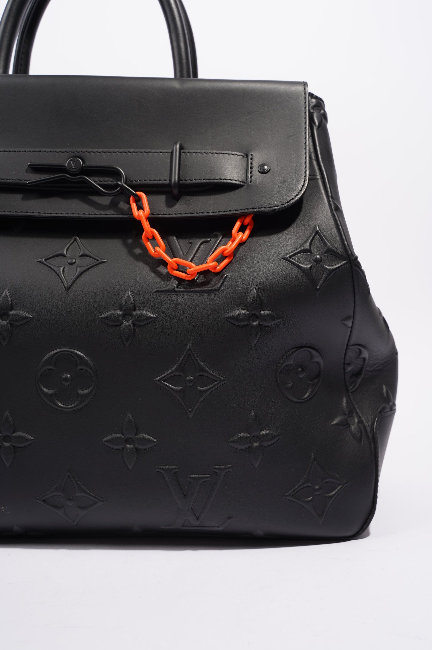 Louis Vuitton Womens Steamer Tote Black