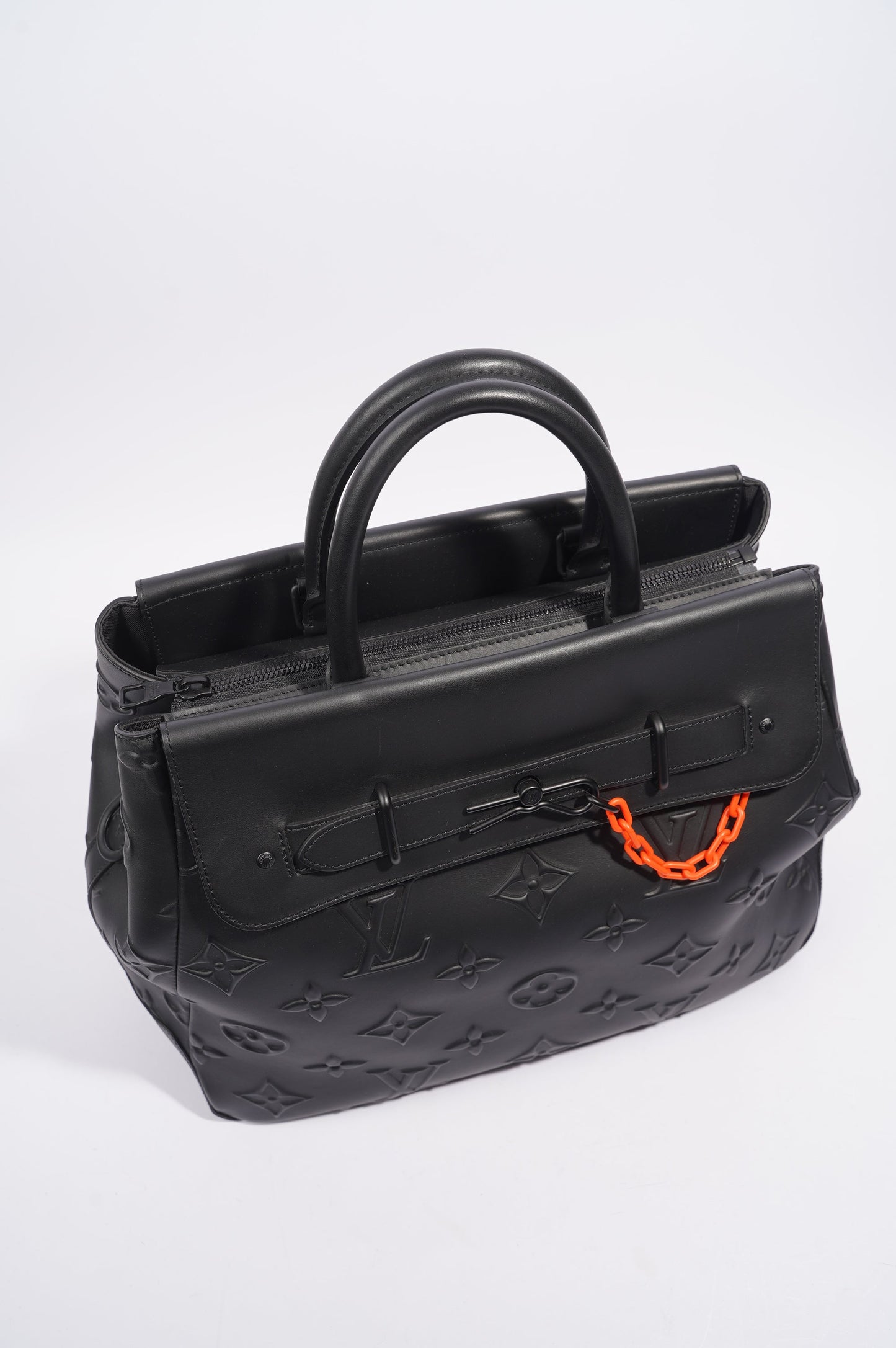 Louis Vuitton Womens Steamer Tote Black