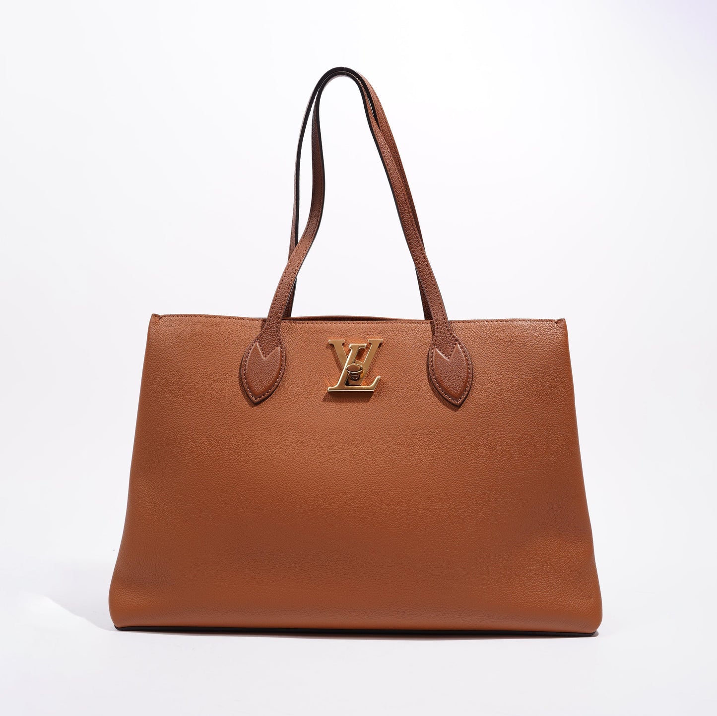 Louis Vuitton Womens Lockme Shopping Bag Chataigne