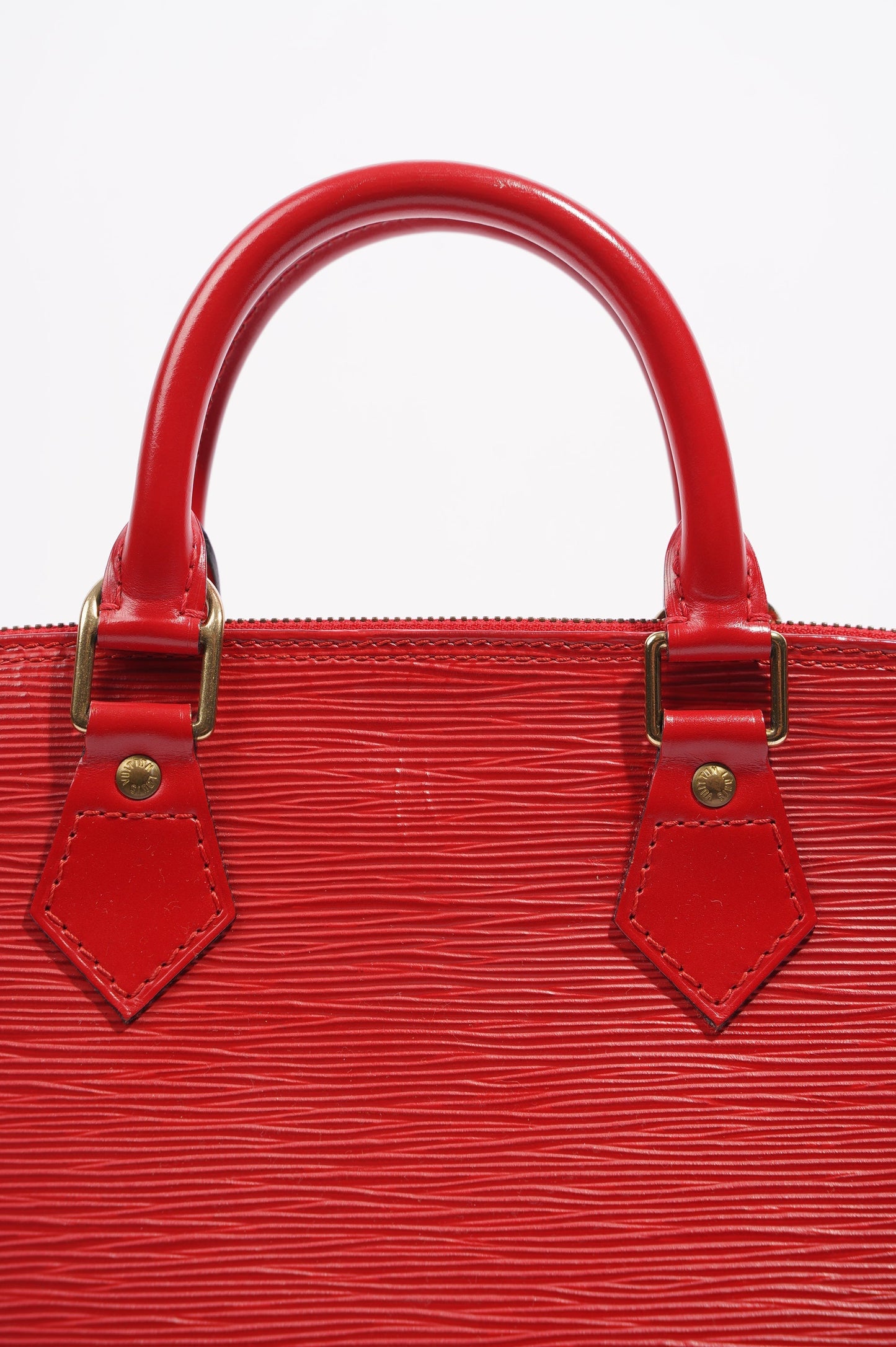 Louis Vuitton Womens Alma Red Epi Leather PM