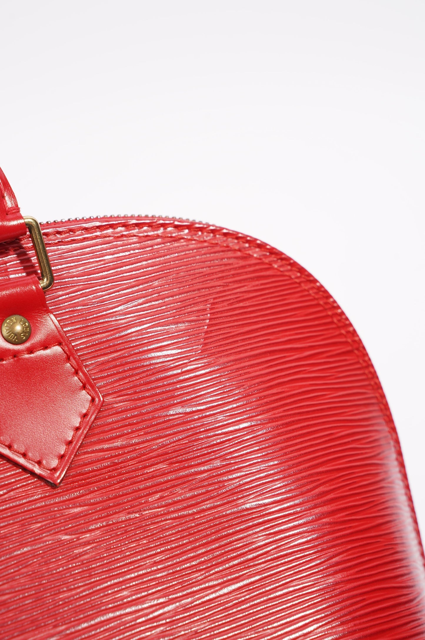 Louis Vuitton Womens Alma Red Epi Leather PM