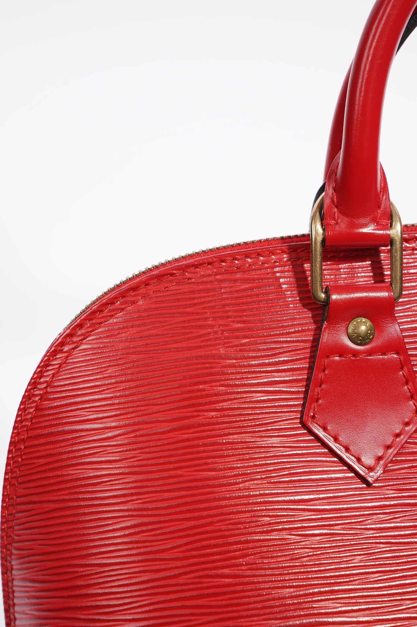 Louis Vuitton Womens Alma Red Epi Leather PM