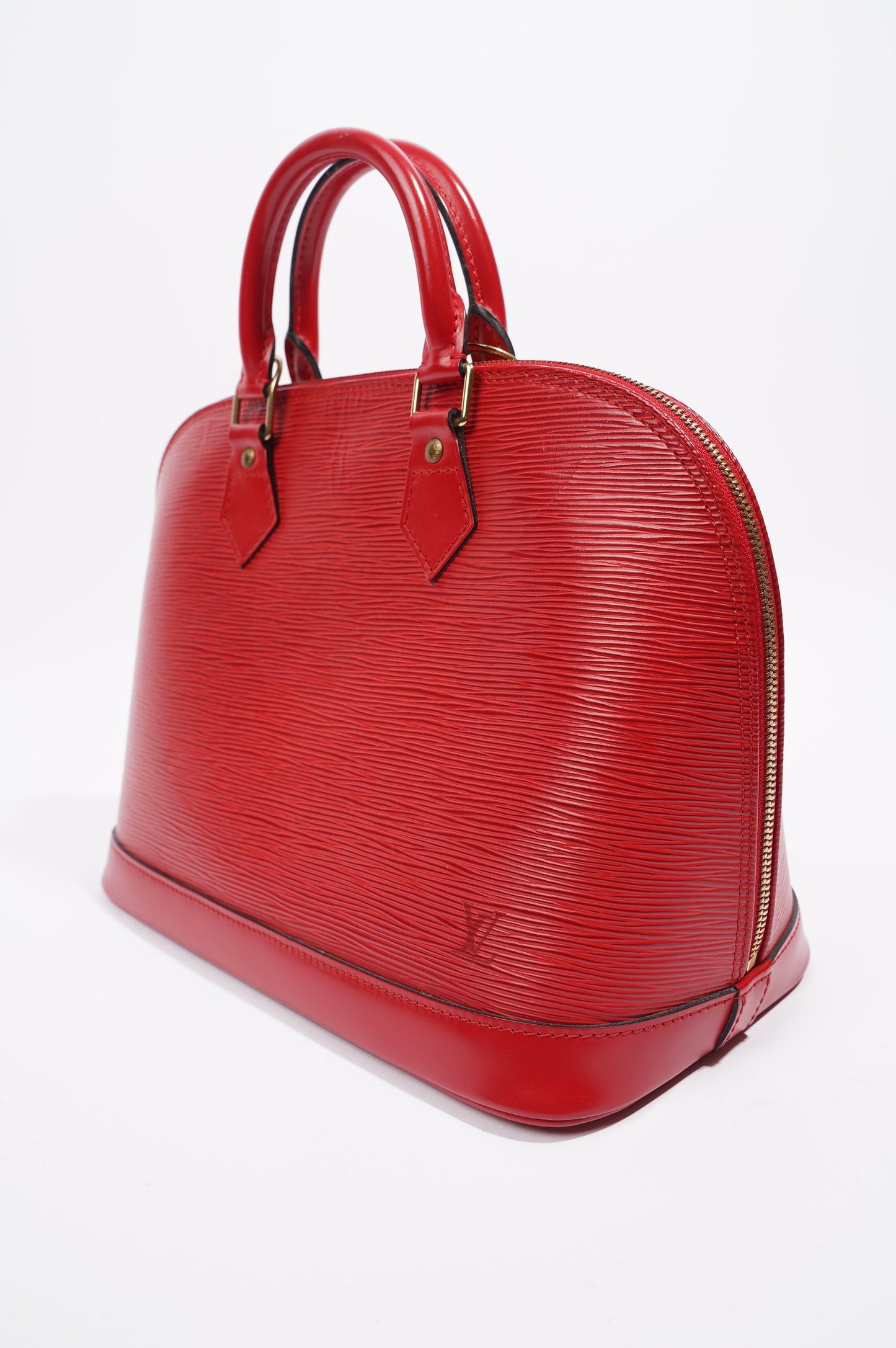 Louis Vuitton Womens Alma Red Epi Leather PM