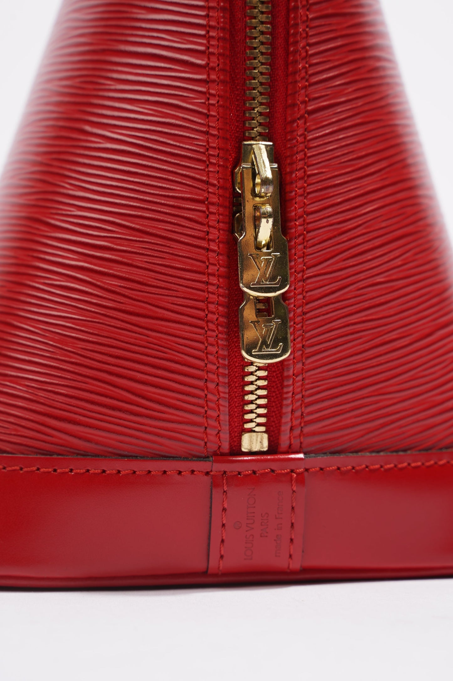 Louis Vuitton Womens Alma Red Epi Leather PM