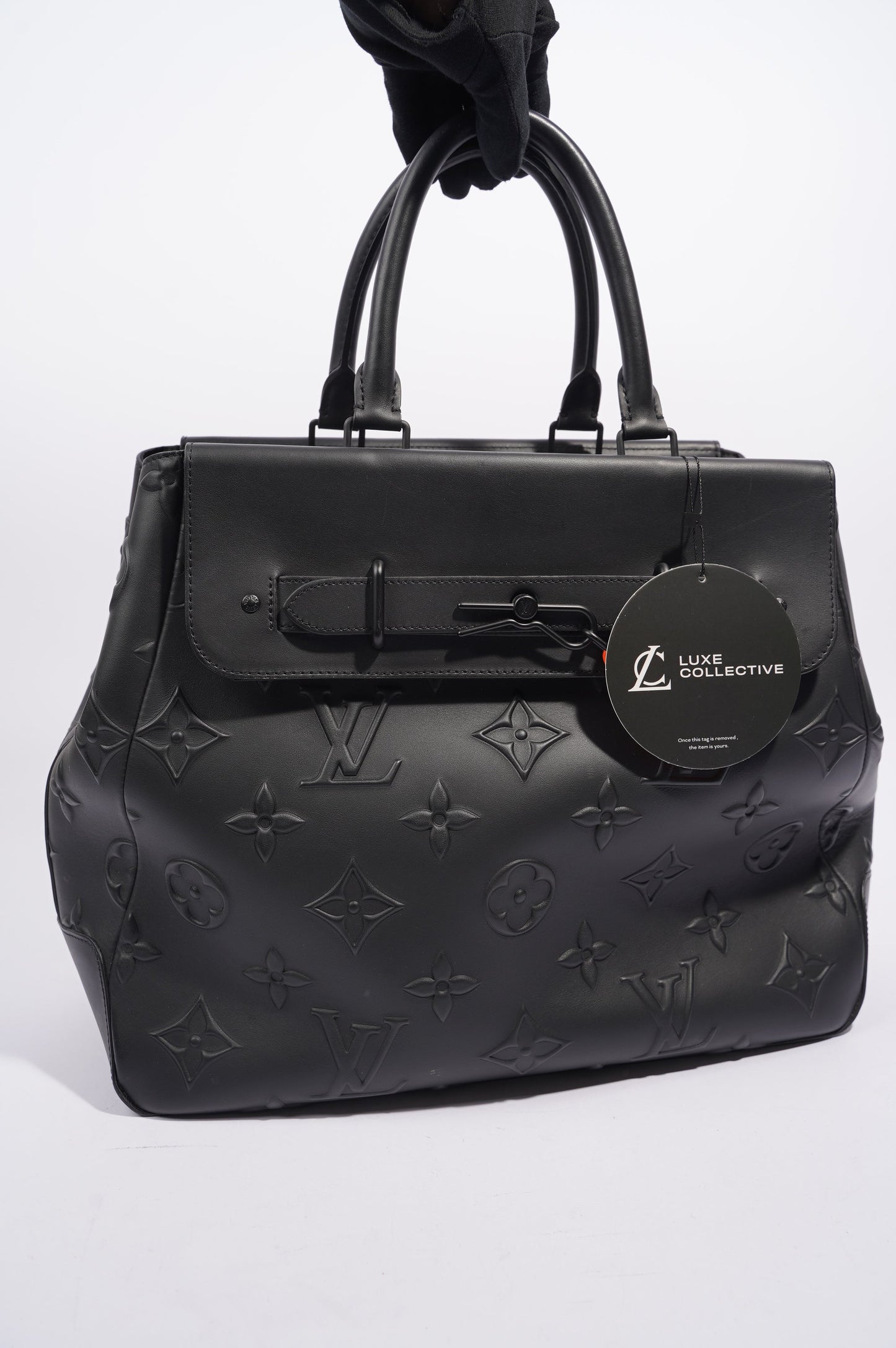 Louis Vuitton Womens Steamer Tote Black