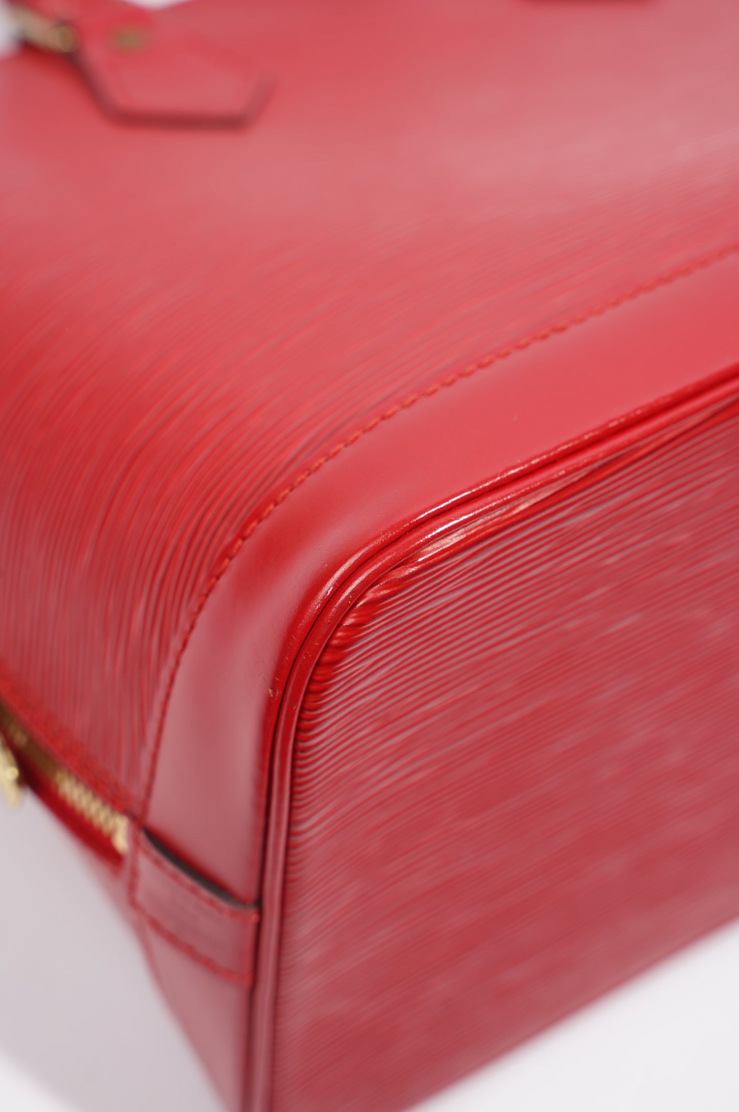 Louis Vuitton Womens Alma Red Epi Leather PM