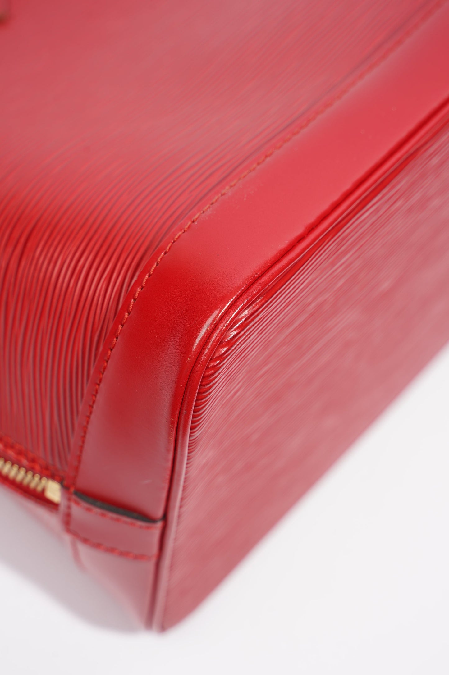 Louis Vuitton Womens Alma Red Epi Leather PM