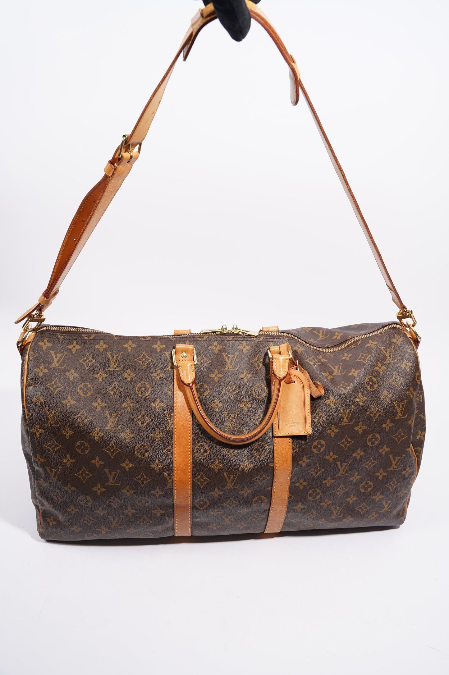 Louis Vuitton Womens Keepall Bandouliere Monogram 55