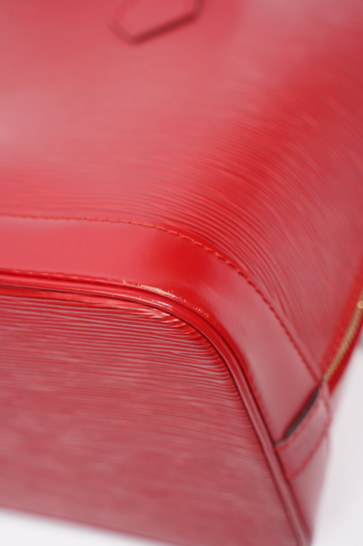Louis Vuitton Womens Alma Red Epi Leather PM