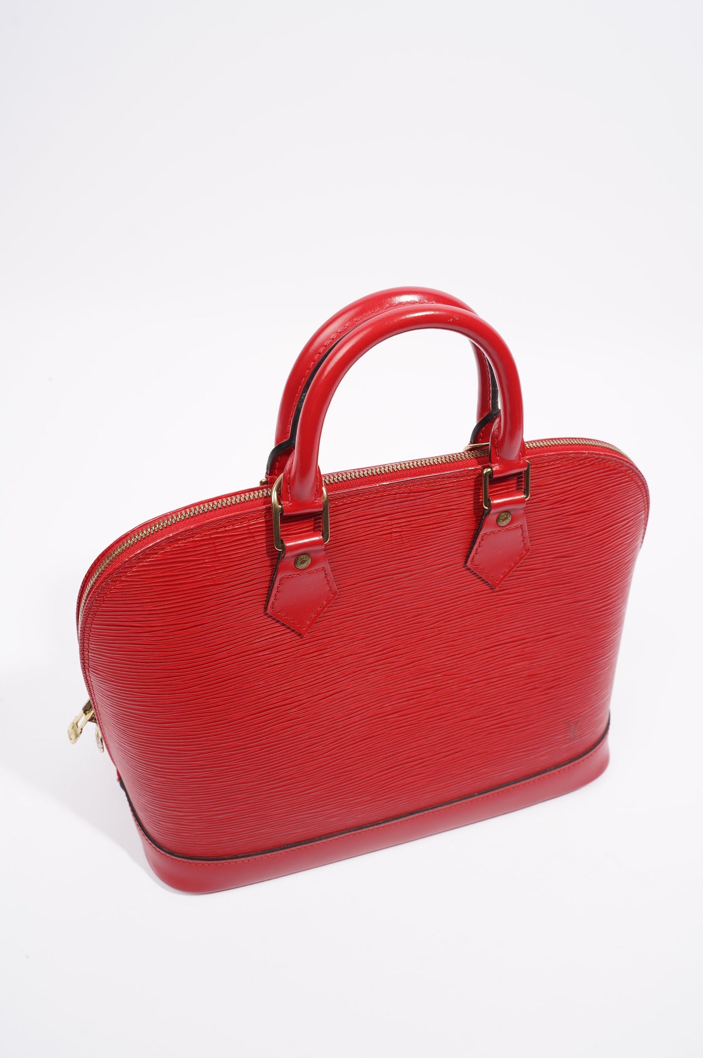 Louis Vuitton Womens Alma Red Epi Leather PM