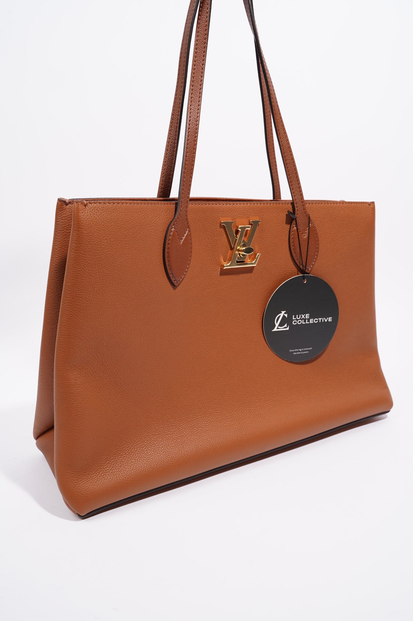 Louis Vuitton Womens Lockme Shopping Bag Chataigne