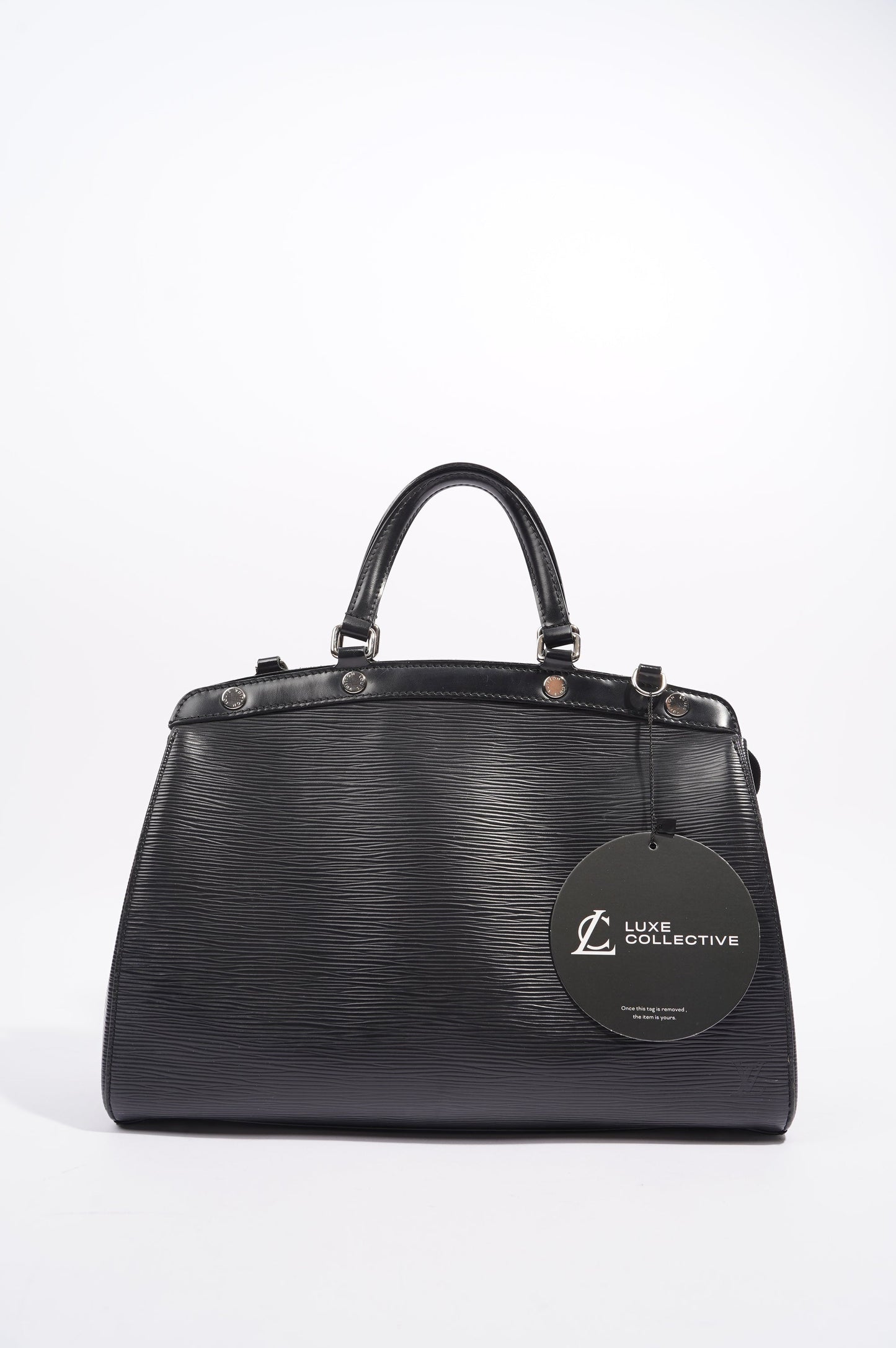 Louis Vuitton Womens Brea Black Epi Leather MM