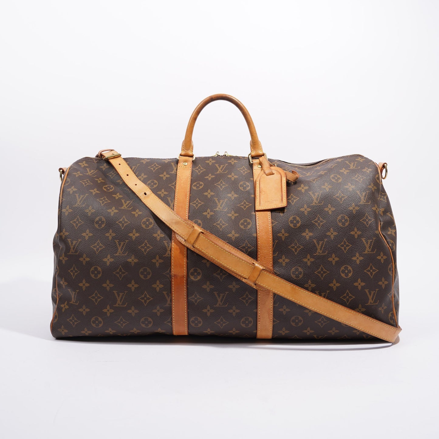 Louis Vuitton Womens Keepall Bandouliere Monogram 55