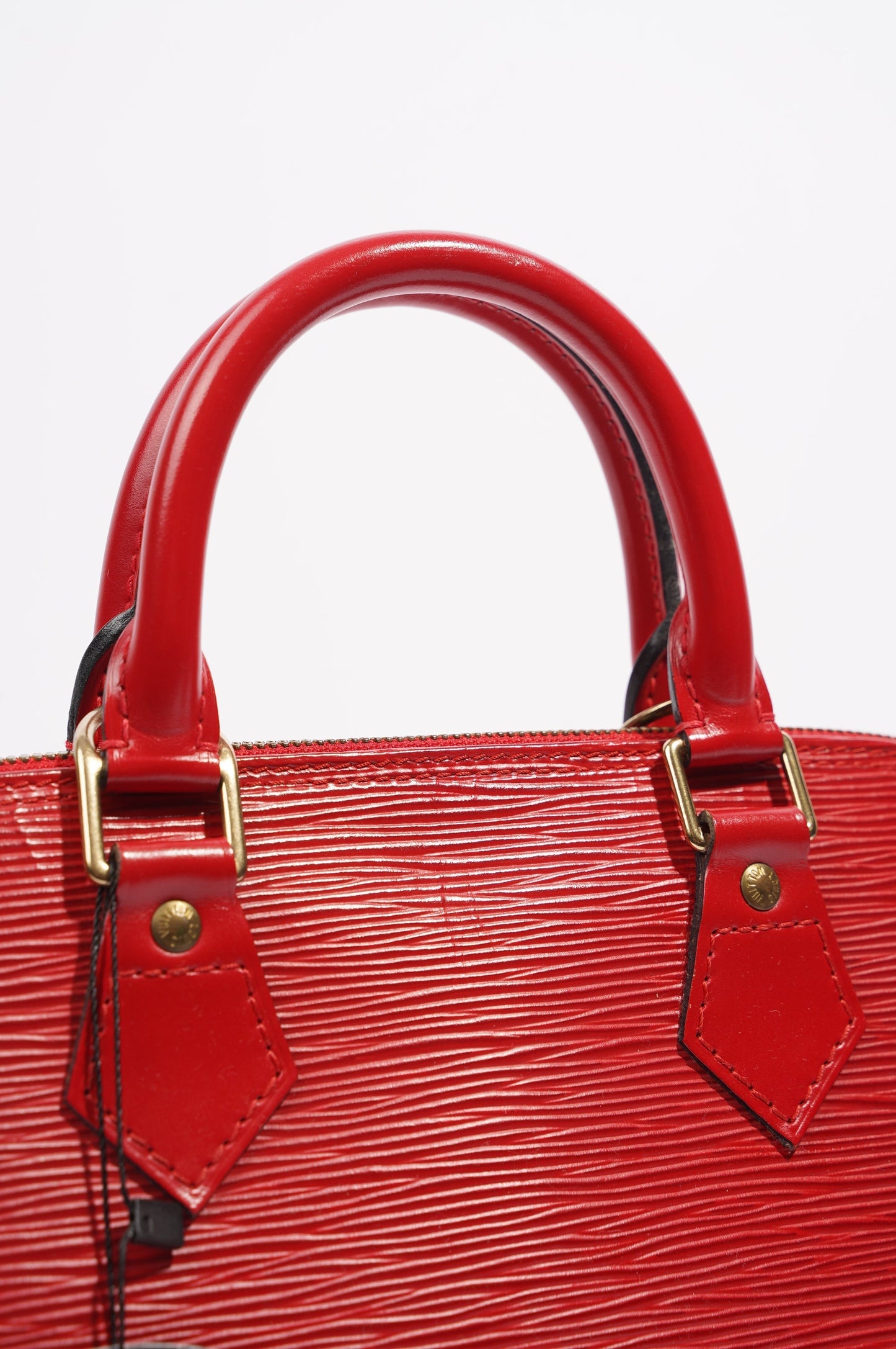 Louis Vuitton Womens Alma Red Epi Leather PM