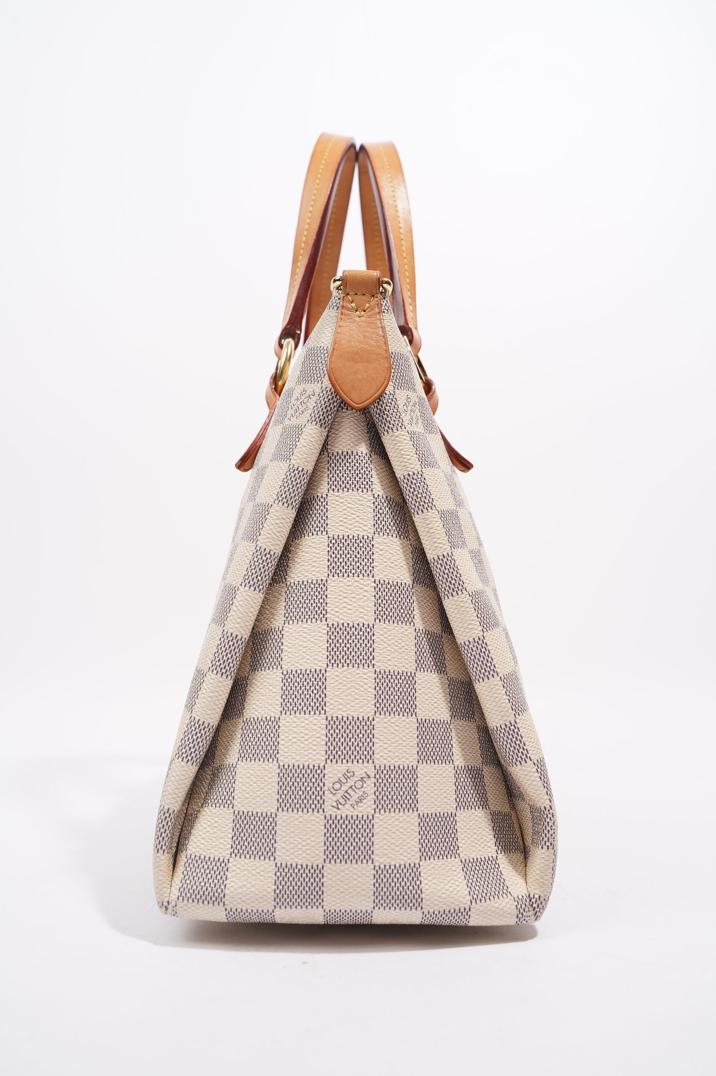 Louis Vuitton Womens Lymington Handbag Damier Azur Canvas