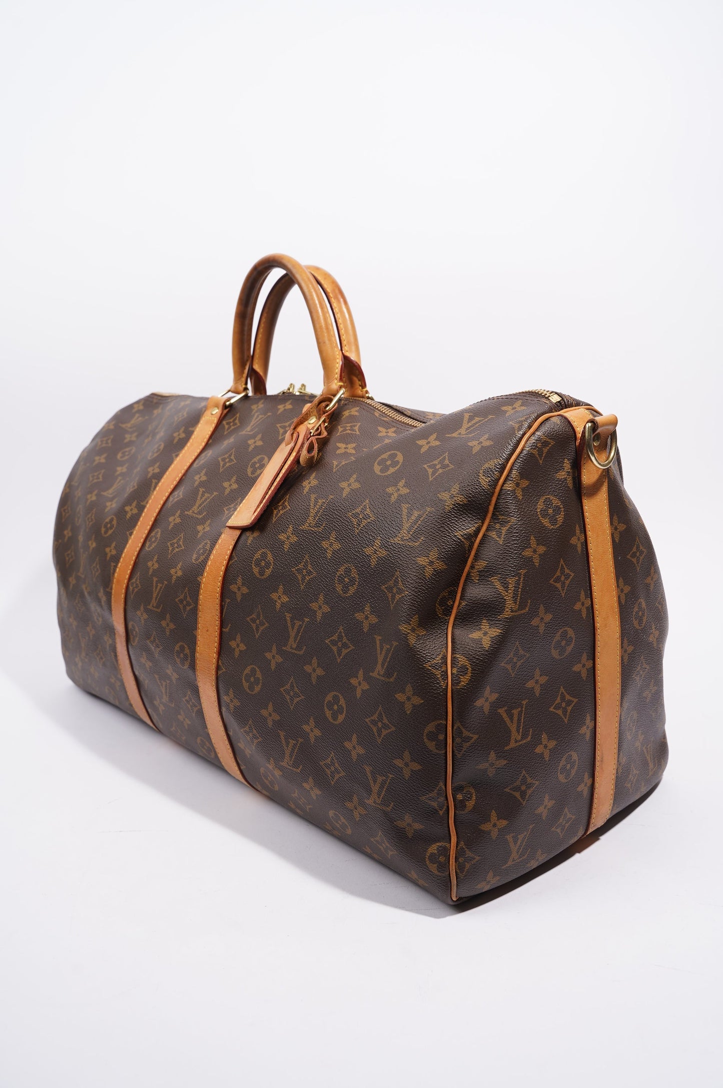 Louis Vuitton Womens Keepall Bandouliere Monogram 55